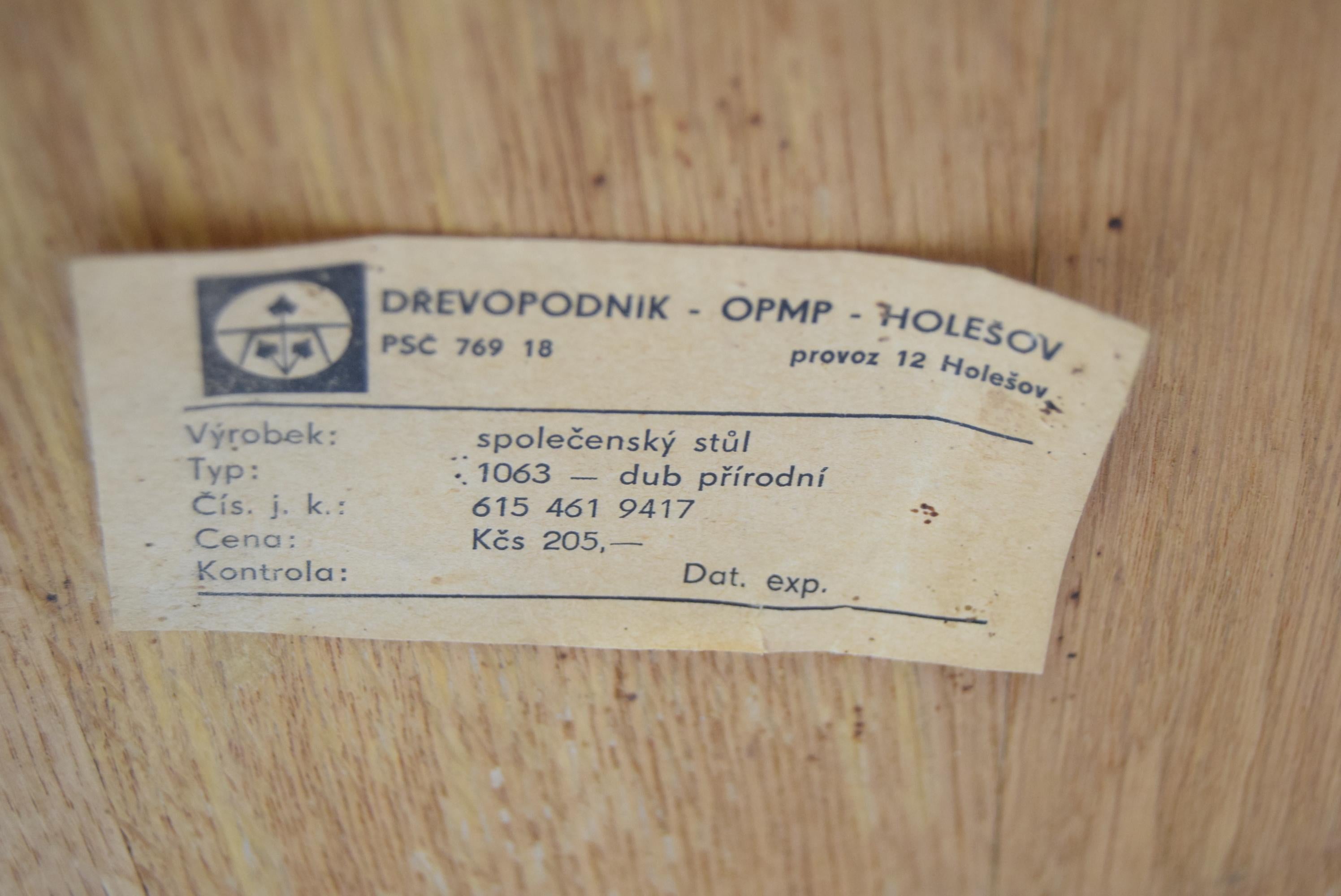 Vintage Coffee Table by Drevopodnik Holesov, 1970s For Sale 2