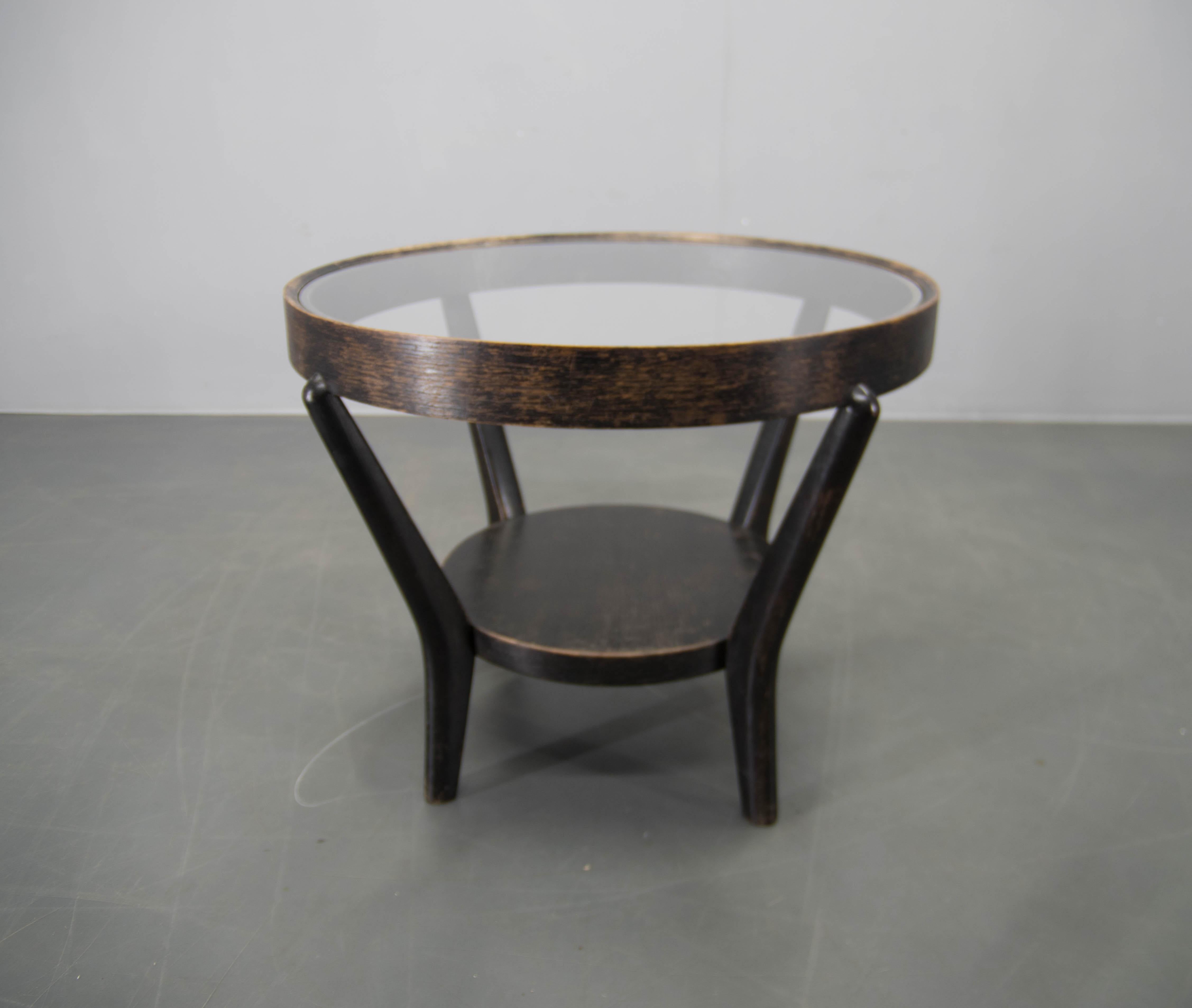 Vintage Coffee Table by Karel Koželka and Antonín Kropáček, 1940s Bon état - En vente à Praha, CZ