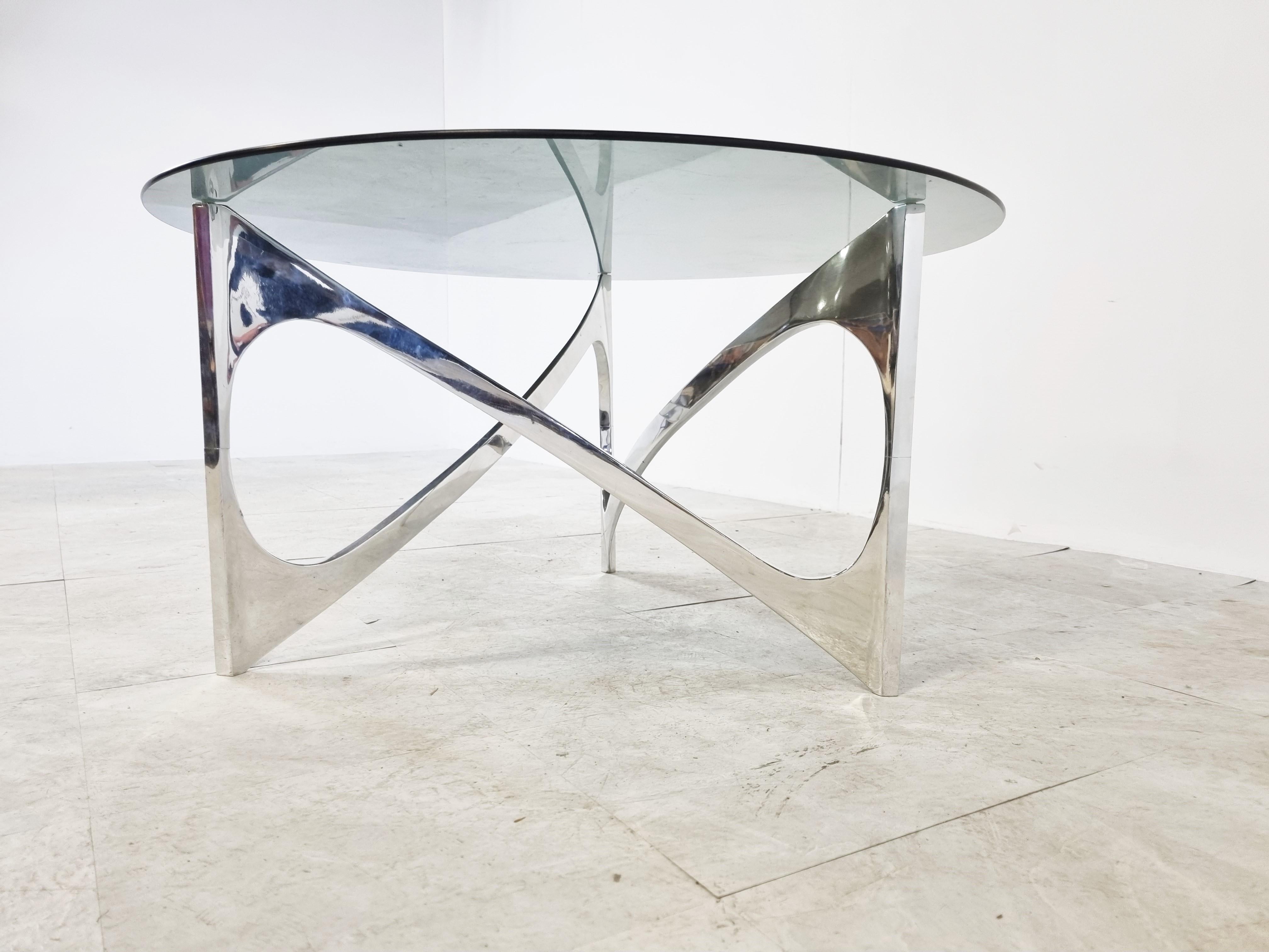Vintage Coffee Table by Knut  Hesterberg, 1970s For Sale 4
