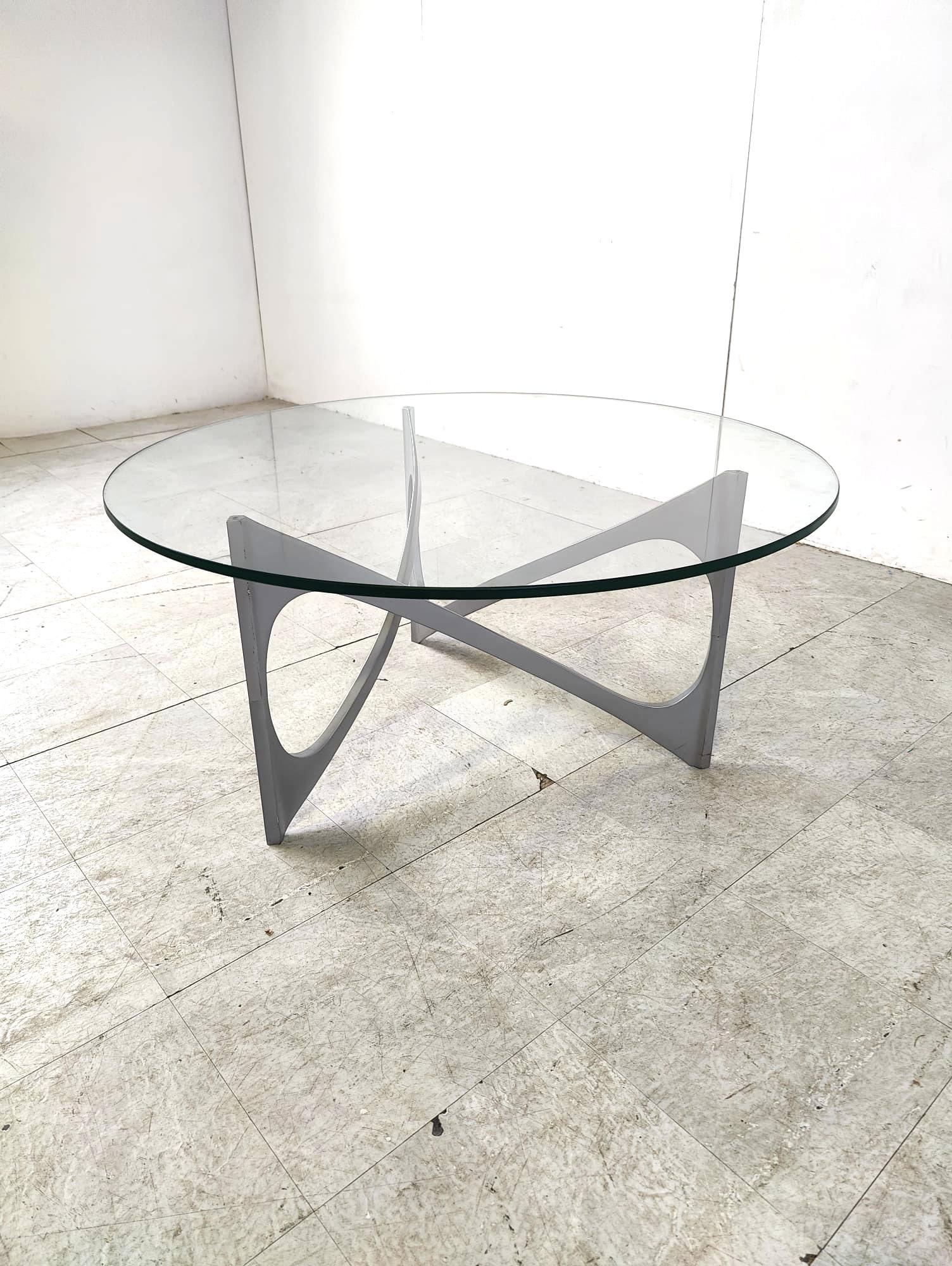 German Vintage coffee table by Knut Hesterberg, 1970s For Sale