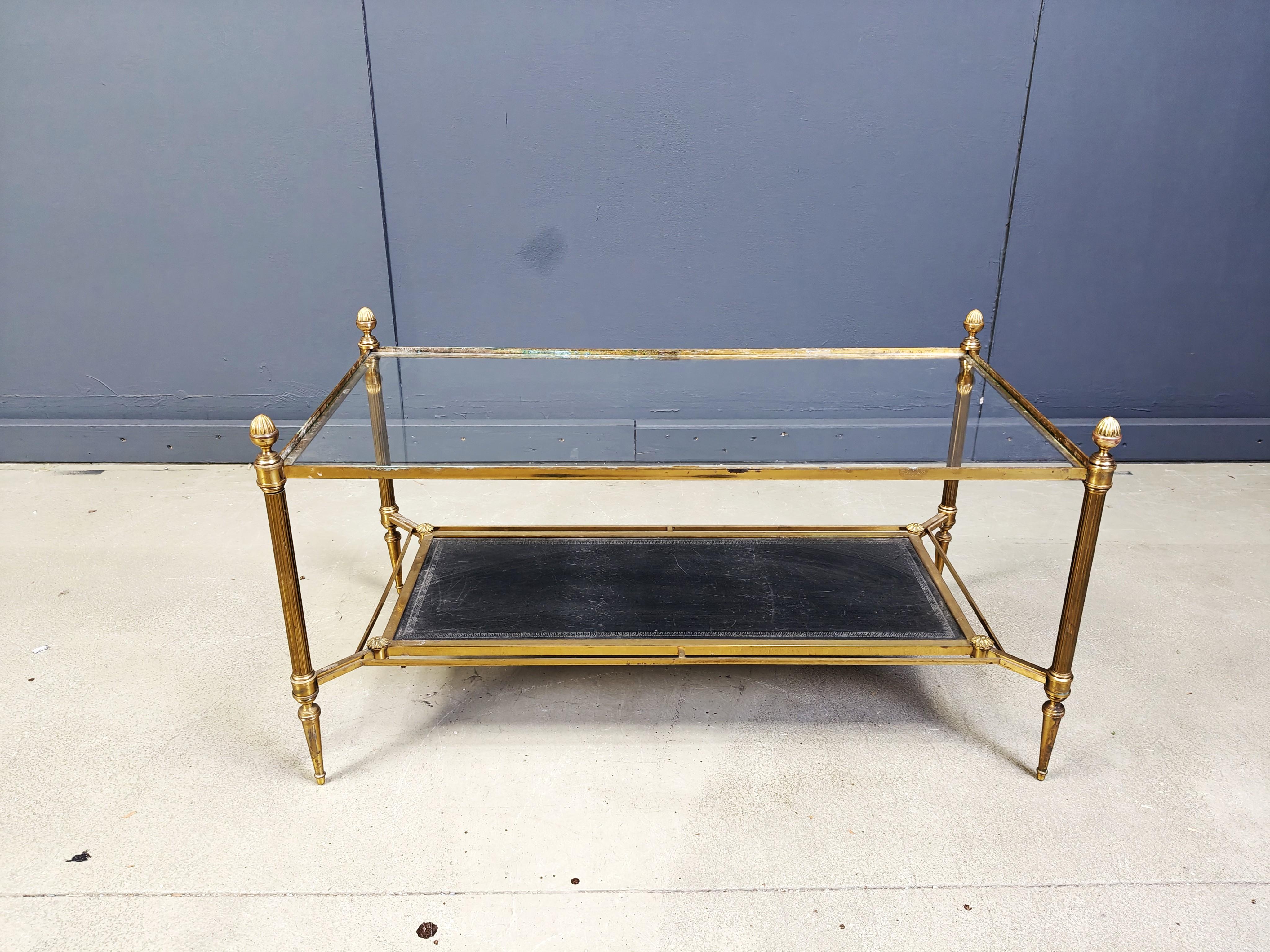 Vintage Couchtisch von Maison jansen, 1960er Jahre im Angebot 2