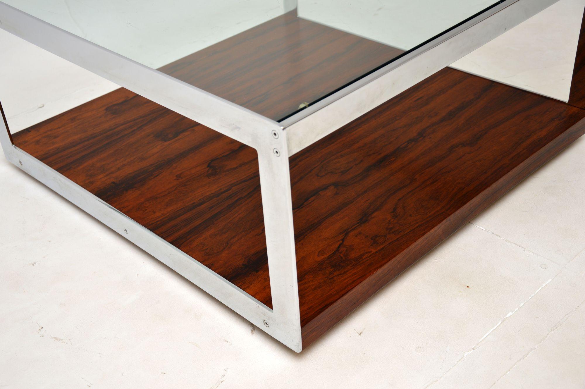 Glass Vintage Coffee Table by Merrow Associates For Sale