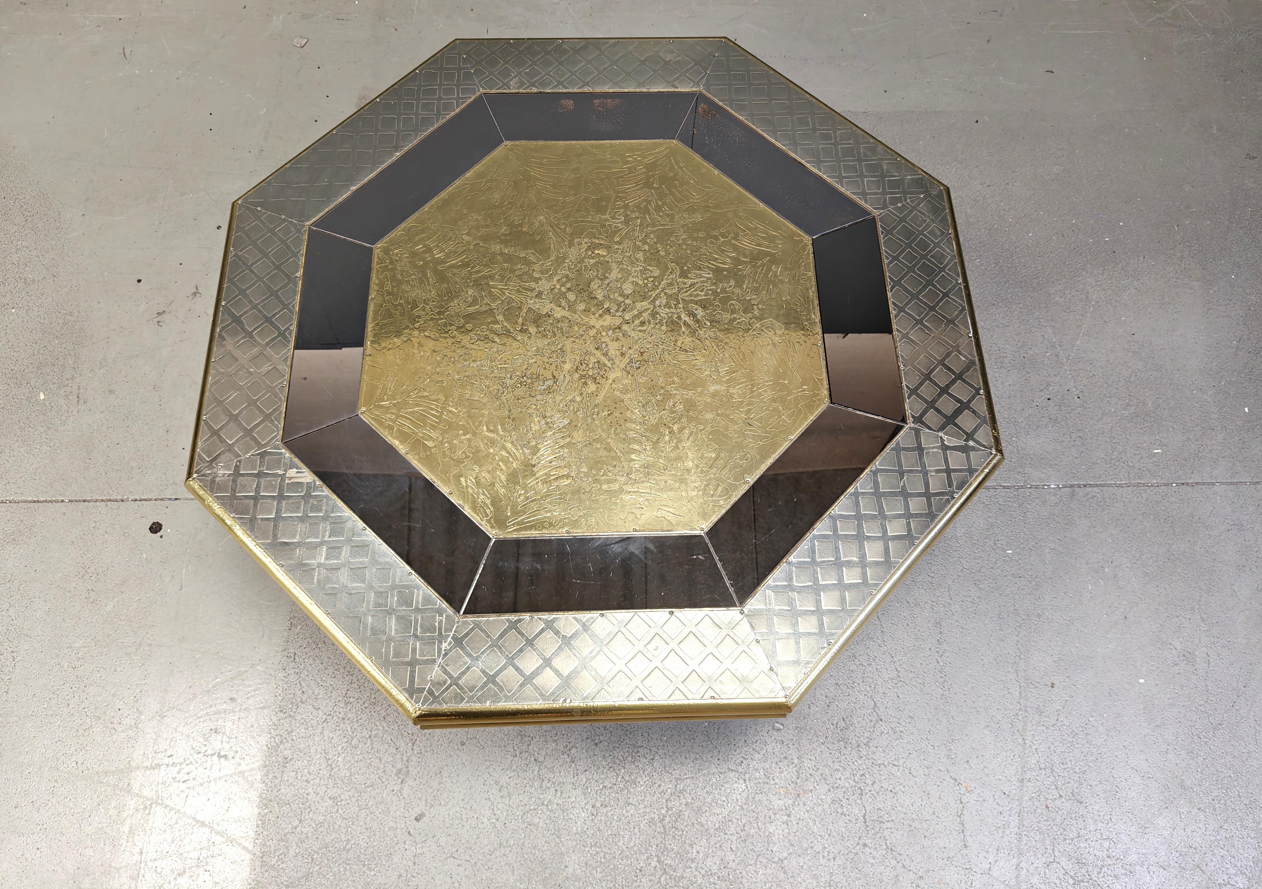 Vintage coffee table by Rodolfo Dubarry, 1970s For Sale 4