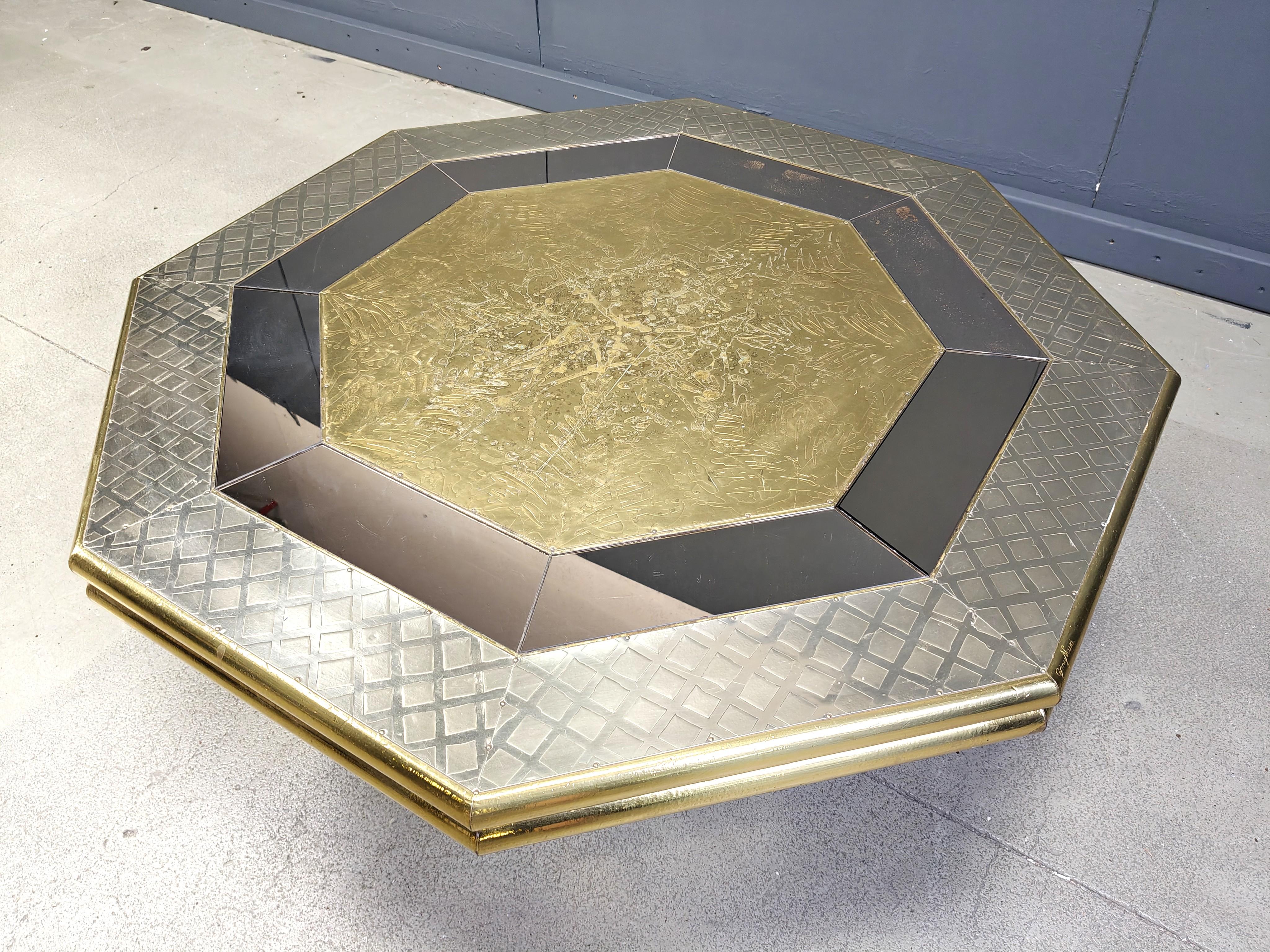 Spanish Vintage coffee table by Rodolfo Dubarry, 1970s For Sale