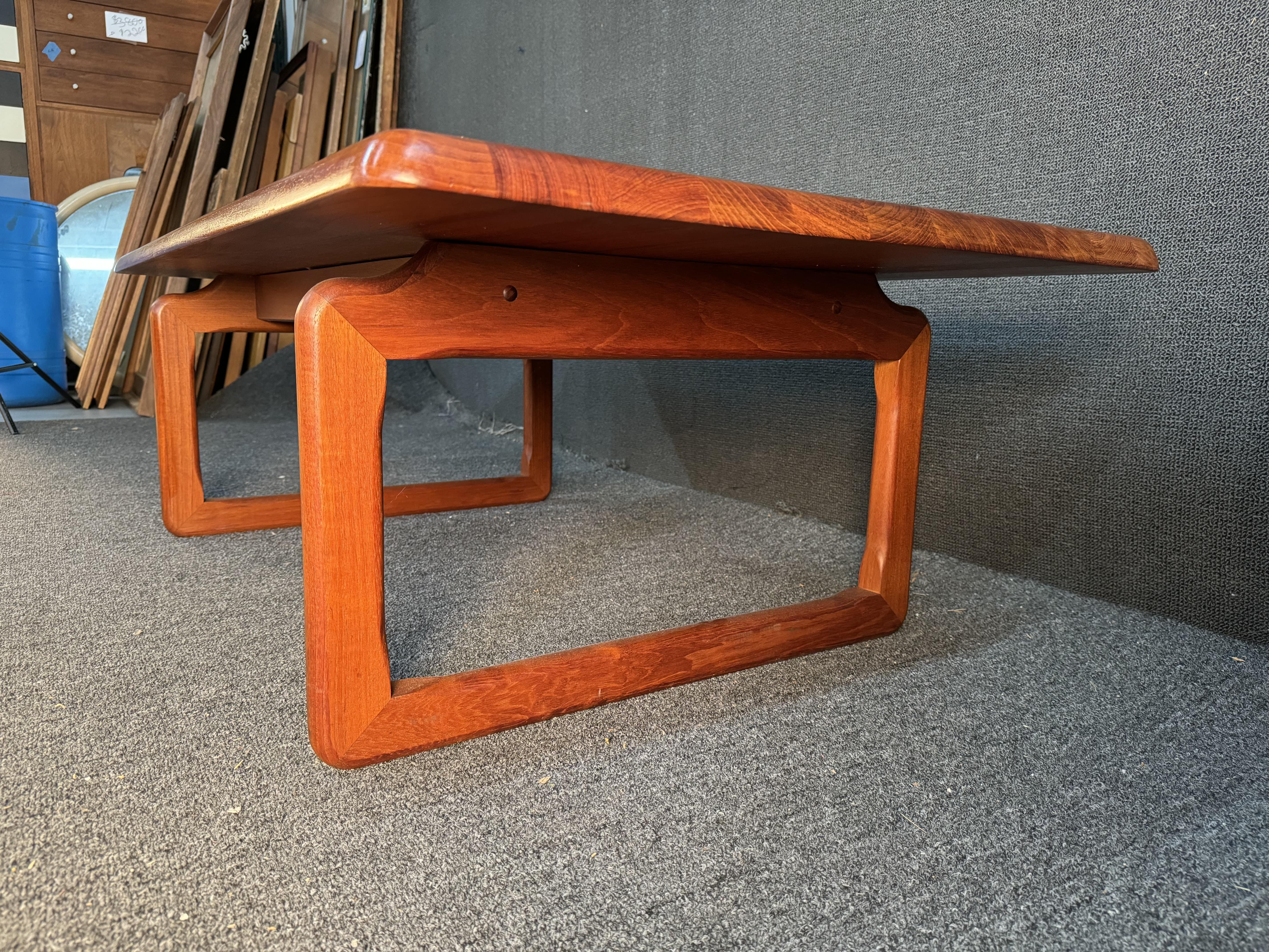 Wood Vintage Coffee Table by Tarm Stole for Møbelfabrik For Sale