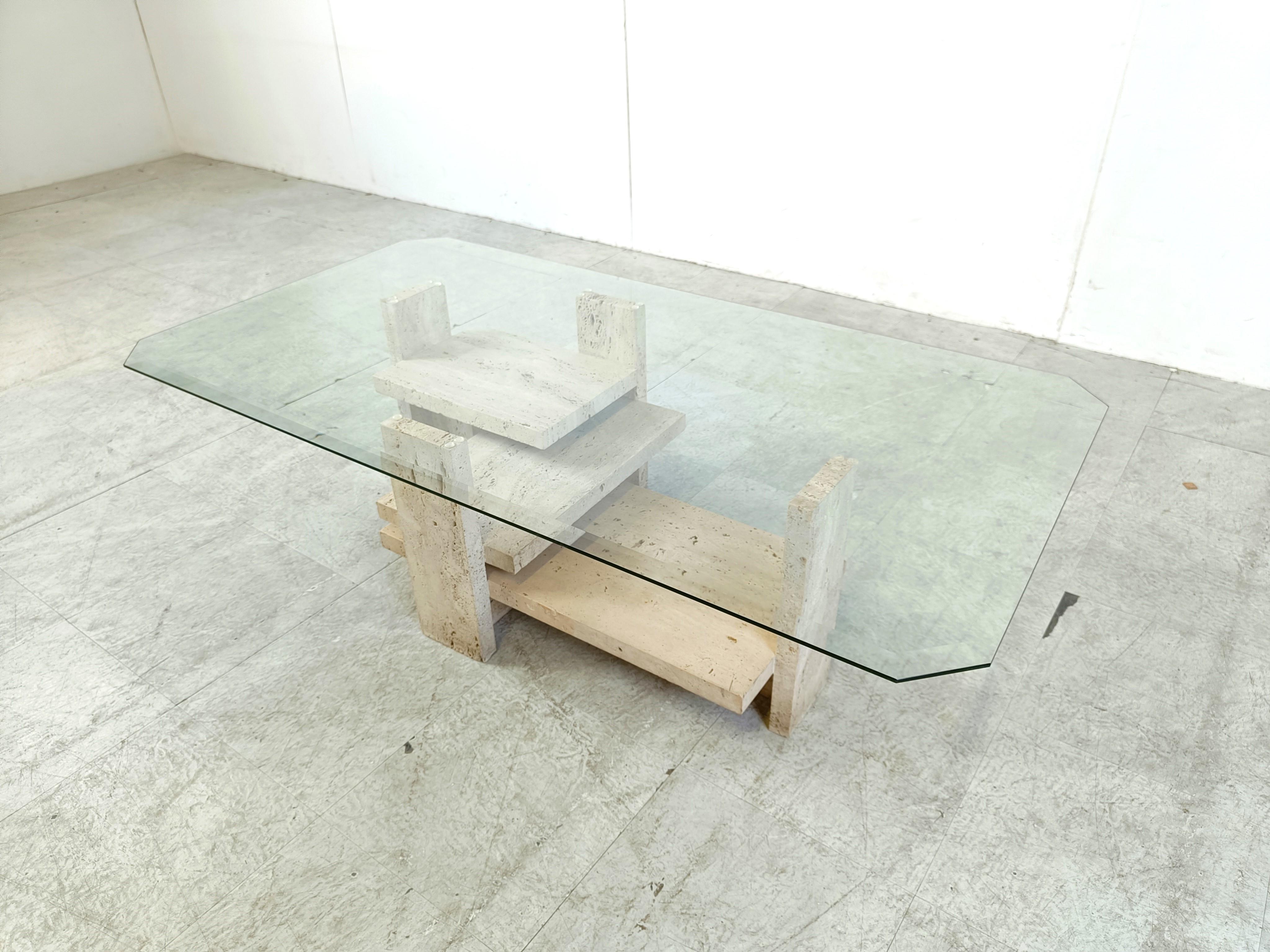 Brutalist Vintage coffee table by Willy Ballez, 1970s