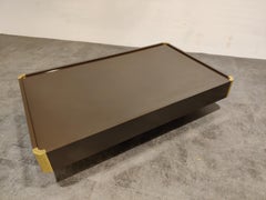 Vintage Coffee Table by Willy Rizzo, 1970s