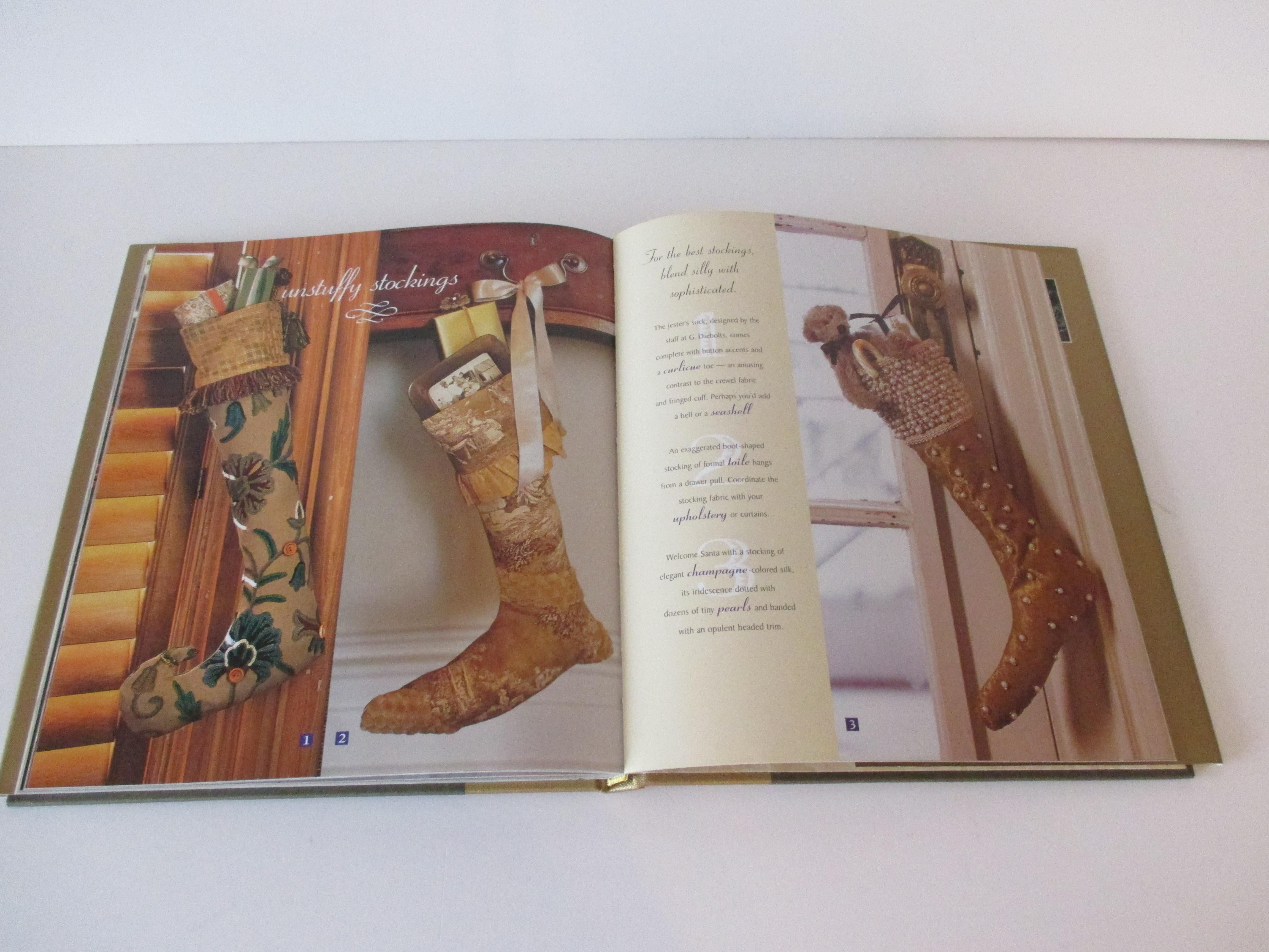 Machine-Made Vintage Coffee Table Decorating Book Christmas at Home by Mary Carol Garrity