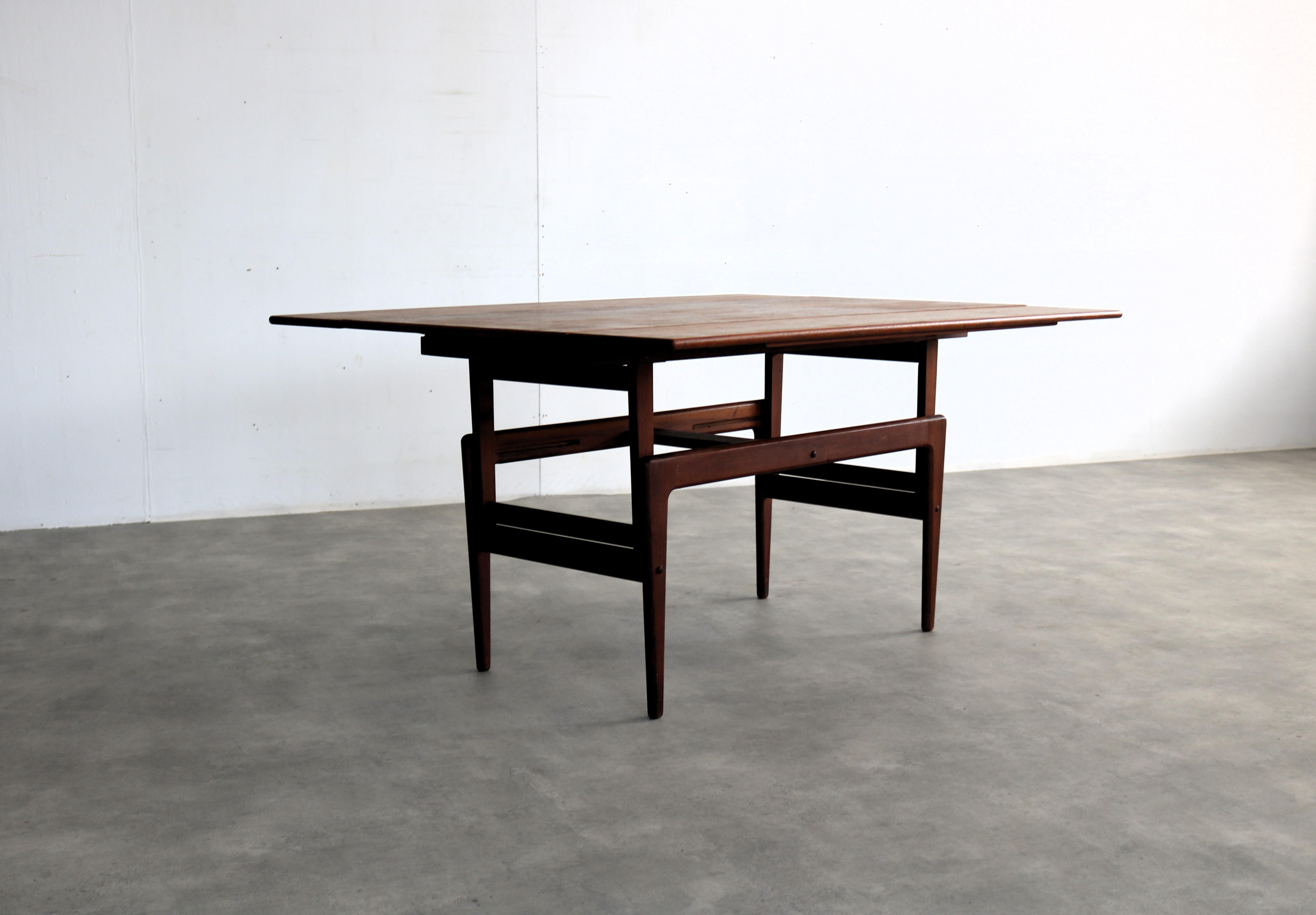Vintage-Couchtisch  Esstisch  1960s  Kai Kristiansen  Aufzug im Angebot 14