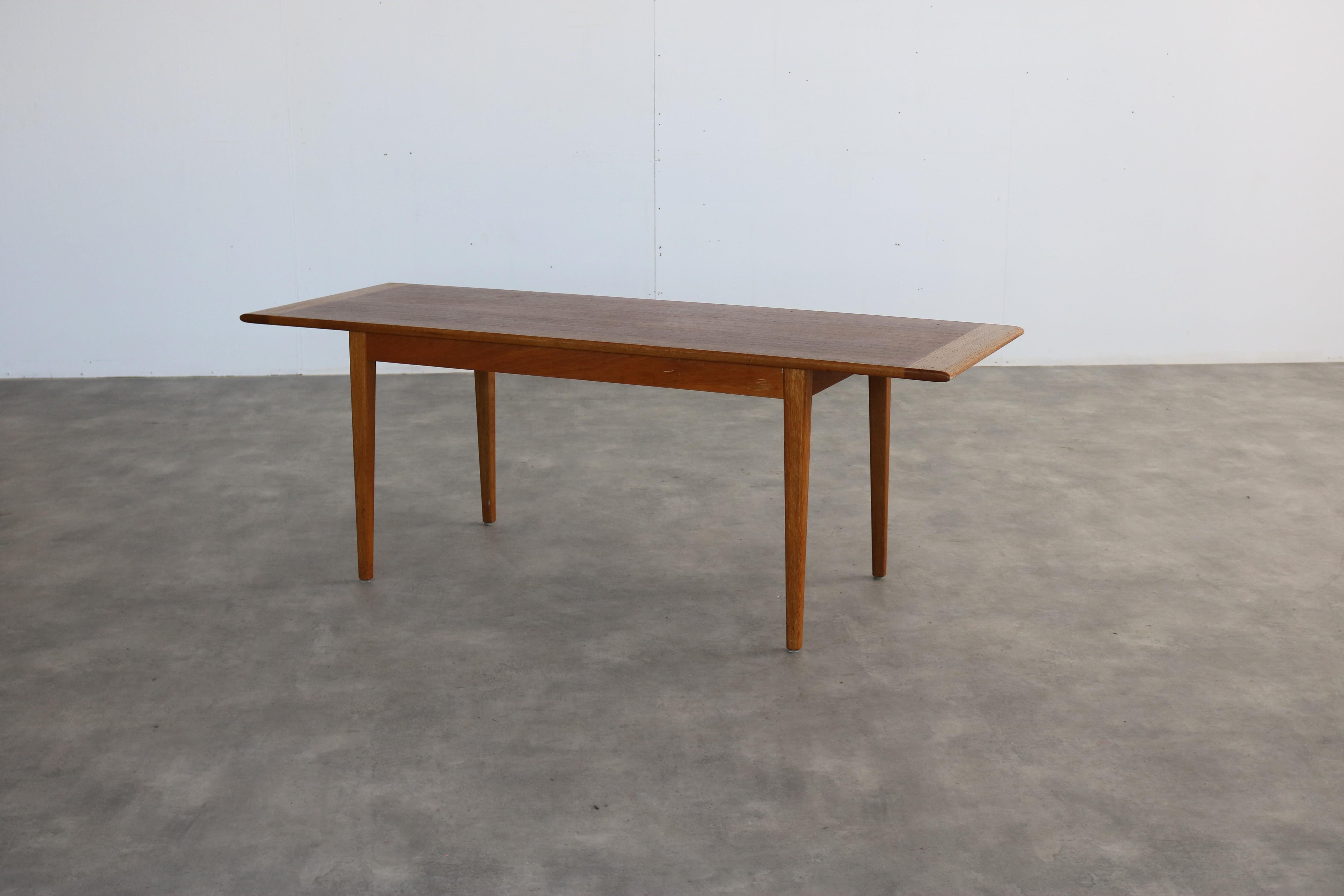 table basse vintage  table à manger  60s  Suédois

Table basse au design scandinave qui peut se transformer en table de salle à manger grâce à un mécanisme de basculement. 

période  60s
Design/One  inconnu  Suède
condition  bon  légers signes