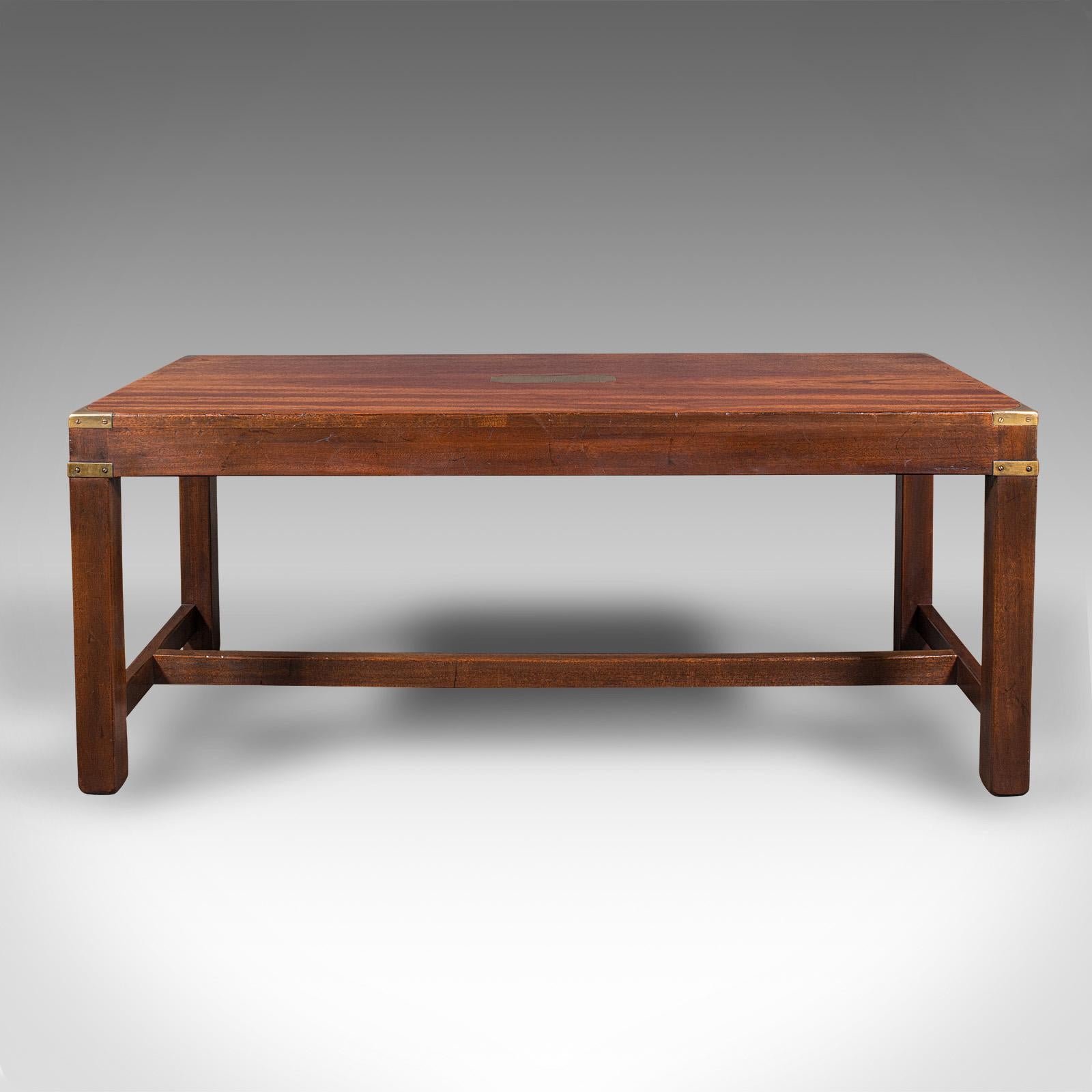 Britannique Table basse vintage, Anglais, Campaign Taste, Lounge, Centre, Art Deco, C.1930 en vente