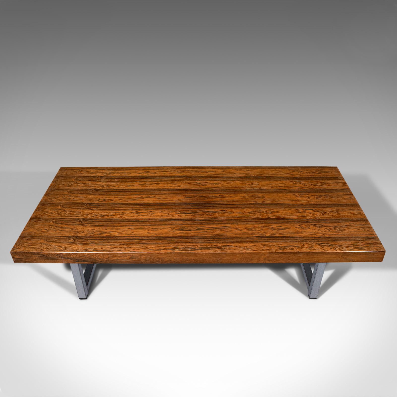 Vintage Coffee Table, English, Danish Taste, After Merrow, Mid 20th Century 2