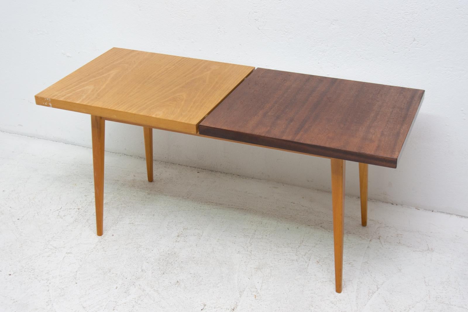 Veneer Vintage Coffee Table from Jitona Company, 1970s, Czechoslovakia For Sale