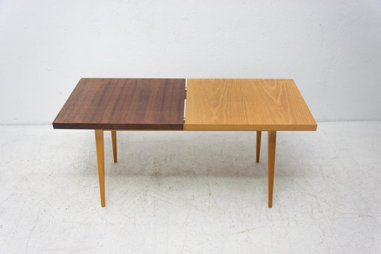 Wood Vintage Coffee Table from Jitona Company, 1970s, Czechoslovakia For Sale