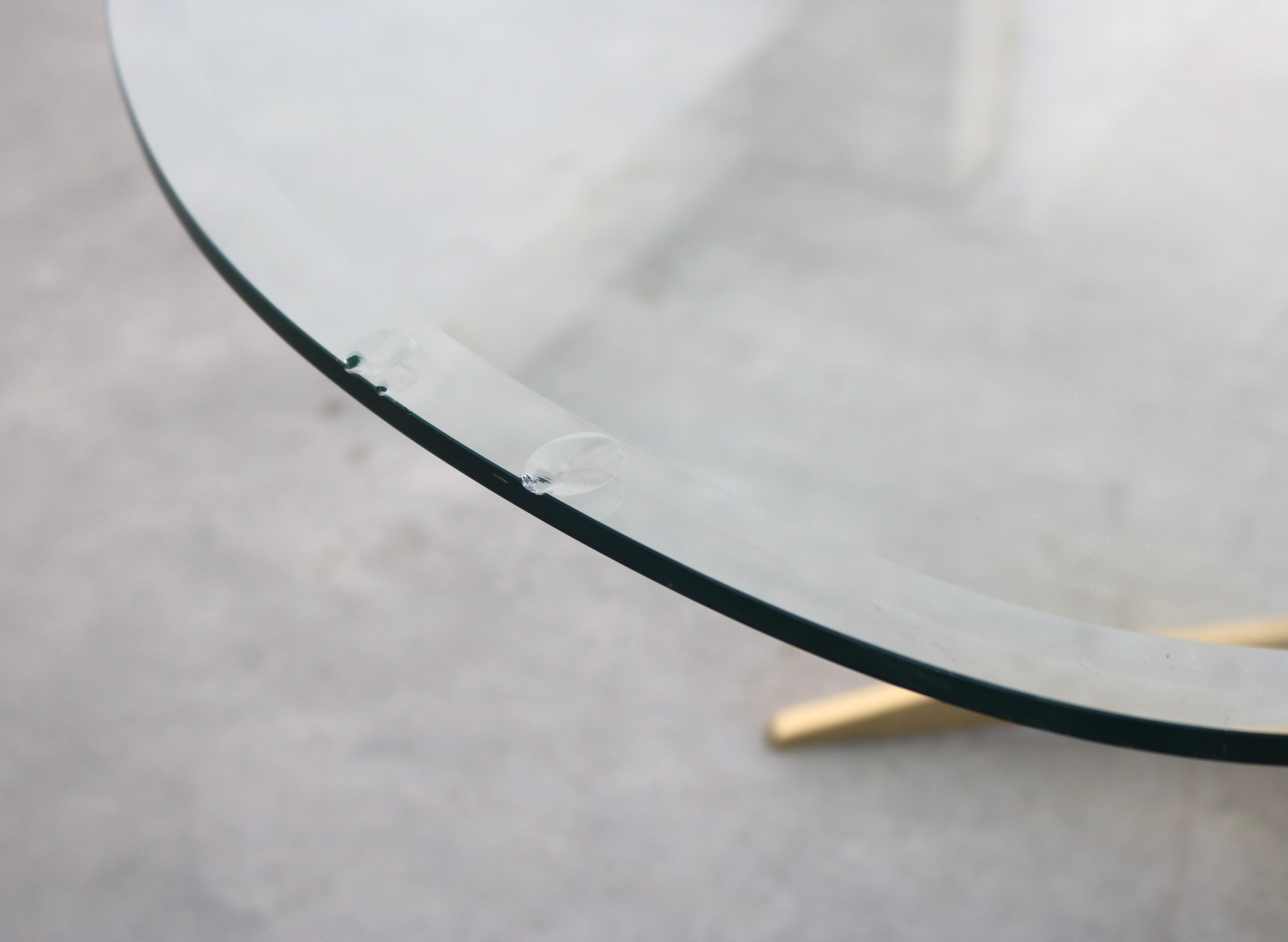 Brass vintage coffee table  hollywood regency  1960s  swedish For Sale