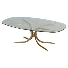 vintage coffee table  hollywood regency  1960s  swedish