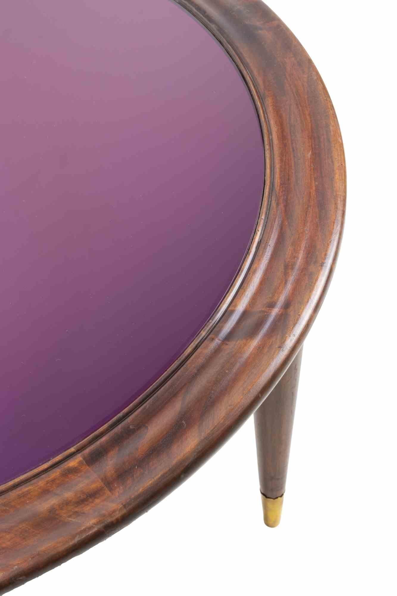 Laiton Table basse vintage dans le style de Paolo Buffa, Italie, années 1950 en vente
