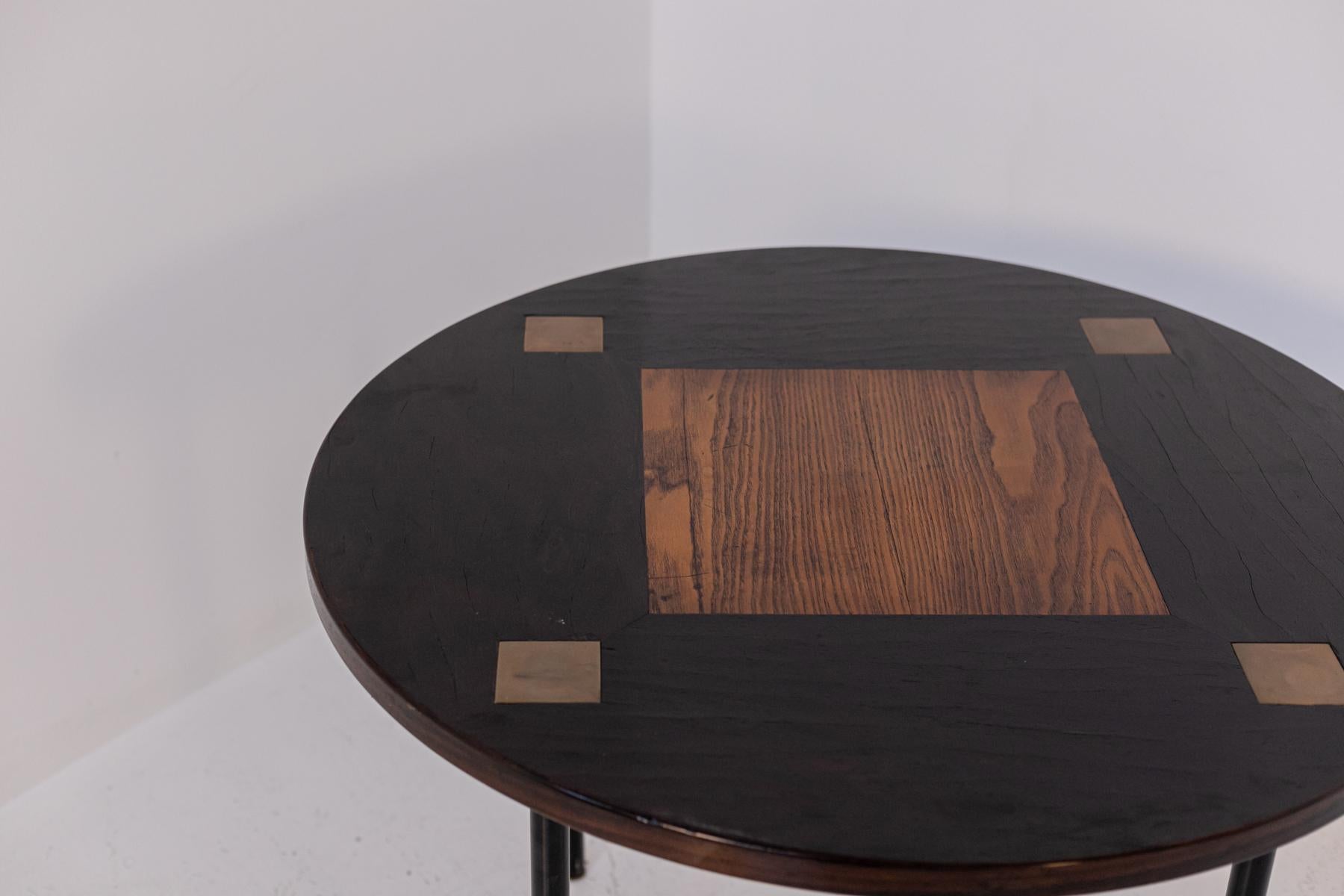 Mid-Century Modern Vintage Coffee Table in Wood by Ettore Sottsass for Poltronova