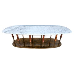 Retro Coffee Table Italian Marble