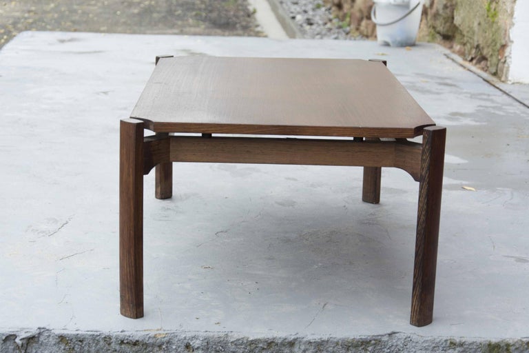 Wood Vintage Coffee Table, Osvaldo Borsani Attribute, 1970´s For Sale