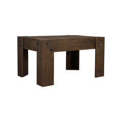 Vintage Coffee Table, Rustic, English, Oak, Occasional, Side, Industrial
