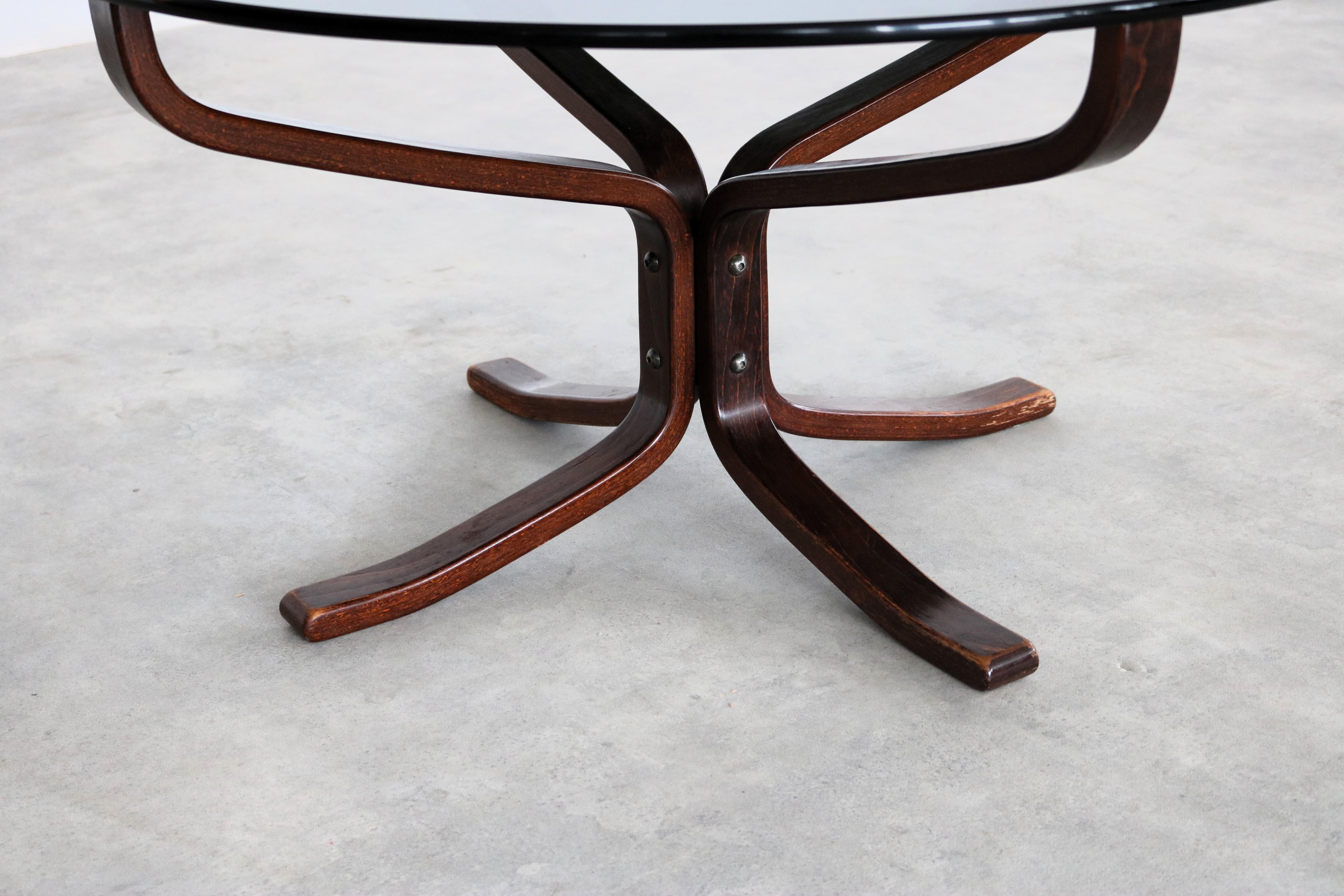 Mesa de centro vintage  mesa auxiliar  1970s  Vatne Möbler finales del siglo XX en venta