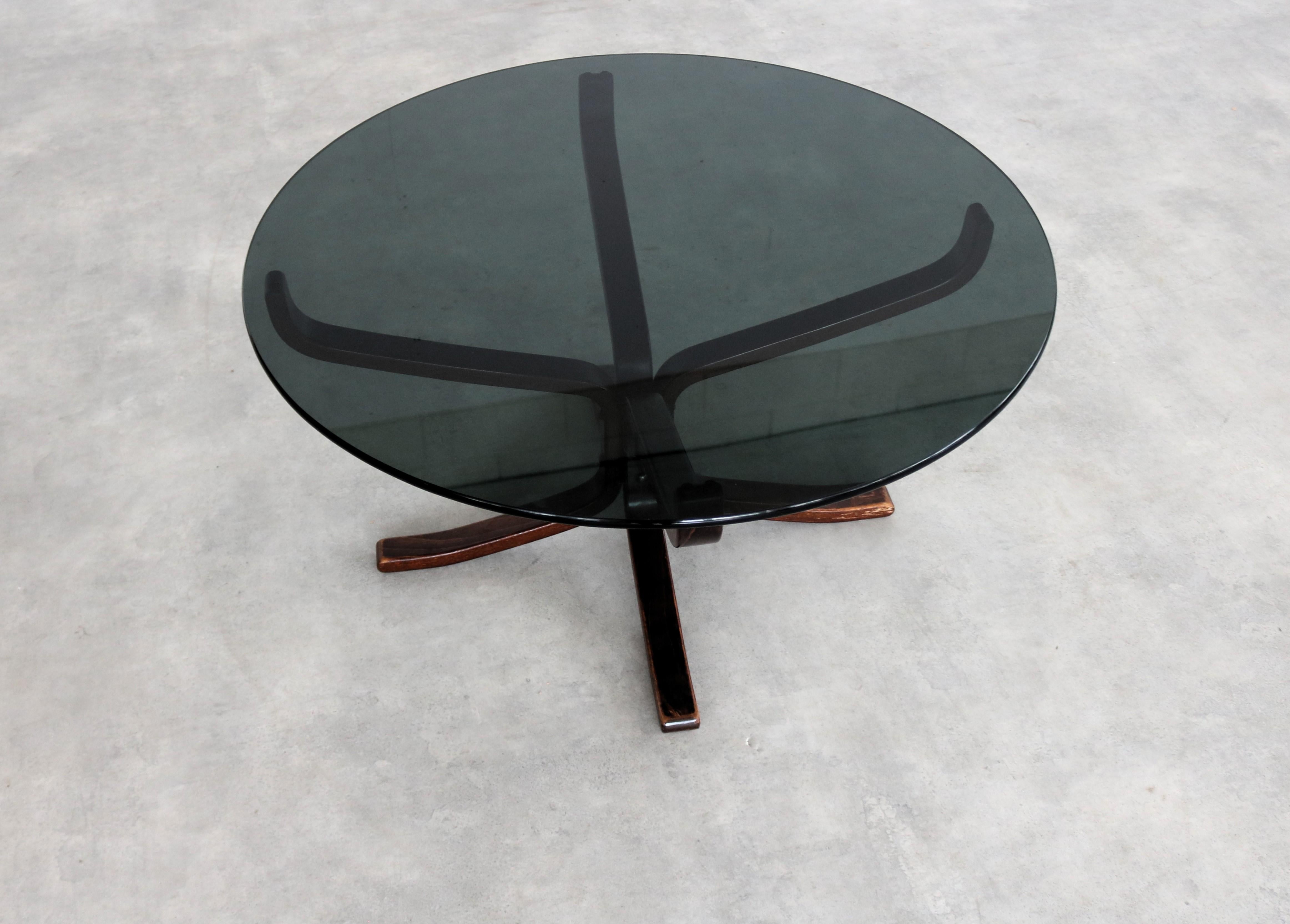 Mesa de centro vintage  mesa auxiliar  1970s  Vatne Möbler en venta 1