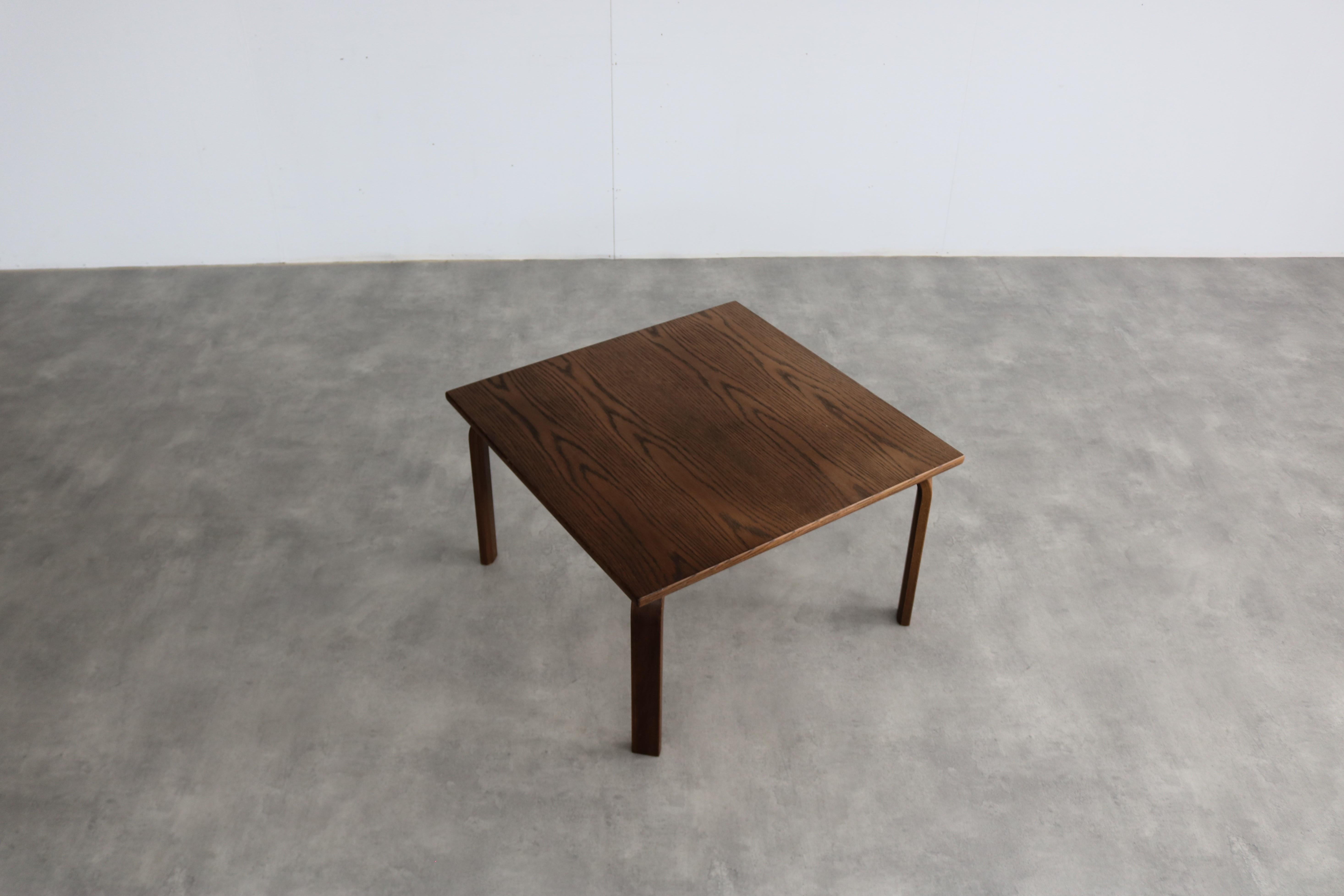 Wood vintage coffee table | side table | Kinnarps | Sweden For Sale