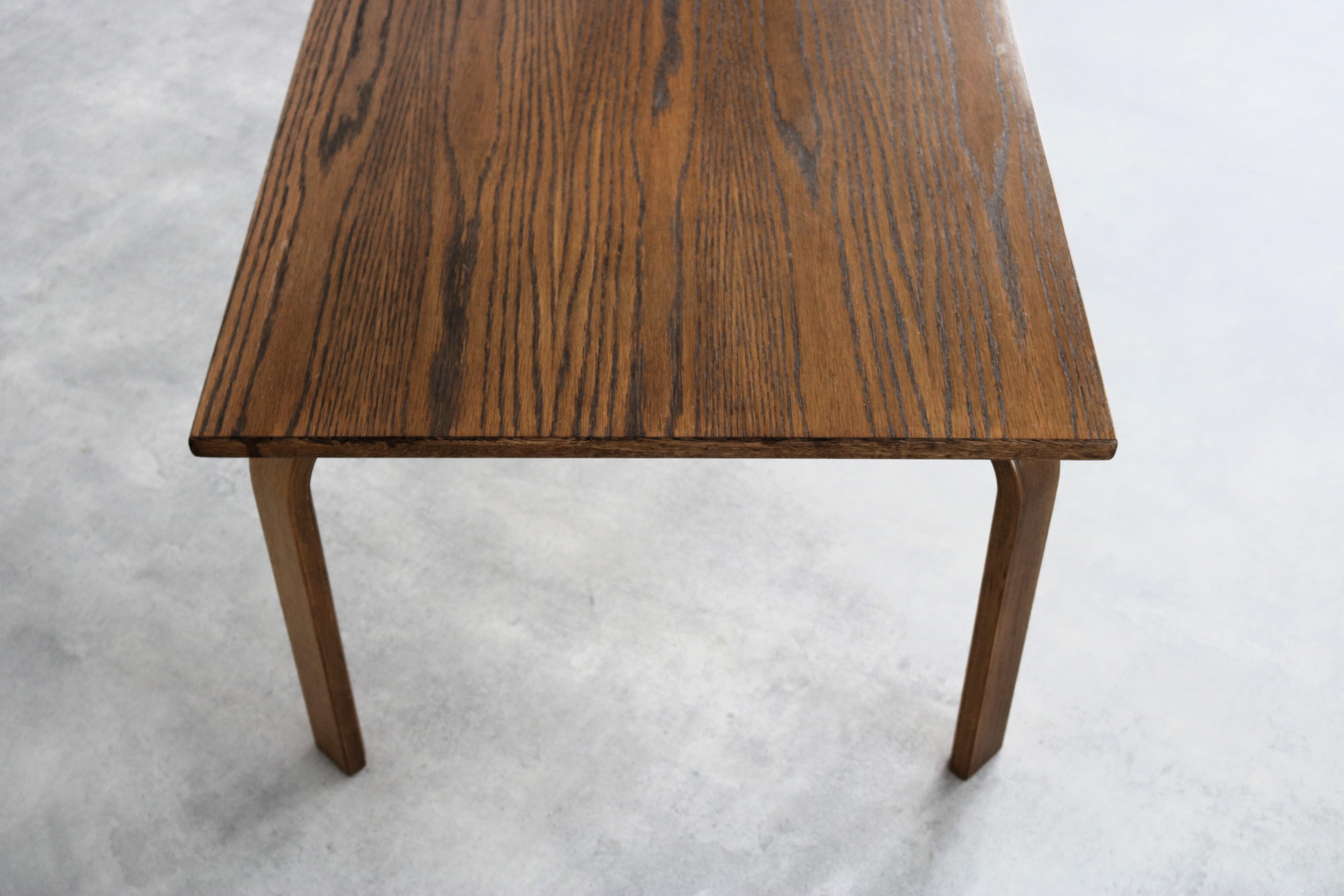 Wood vintage coffee table  side table  Kinnarps  Sweden