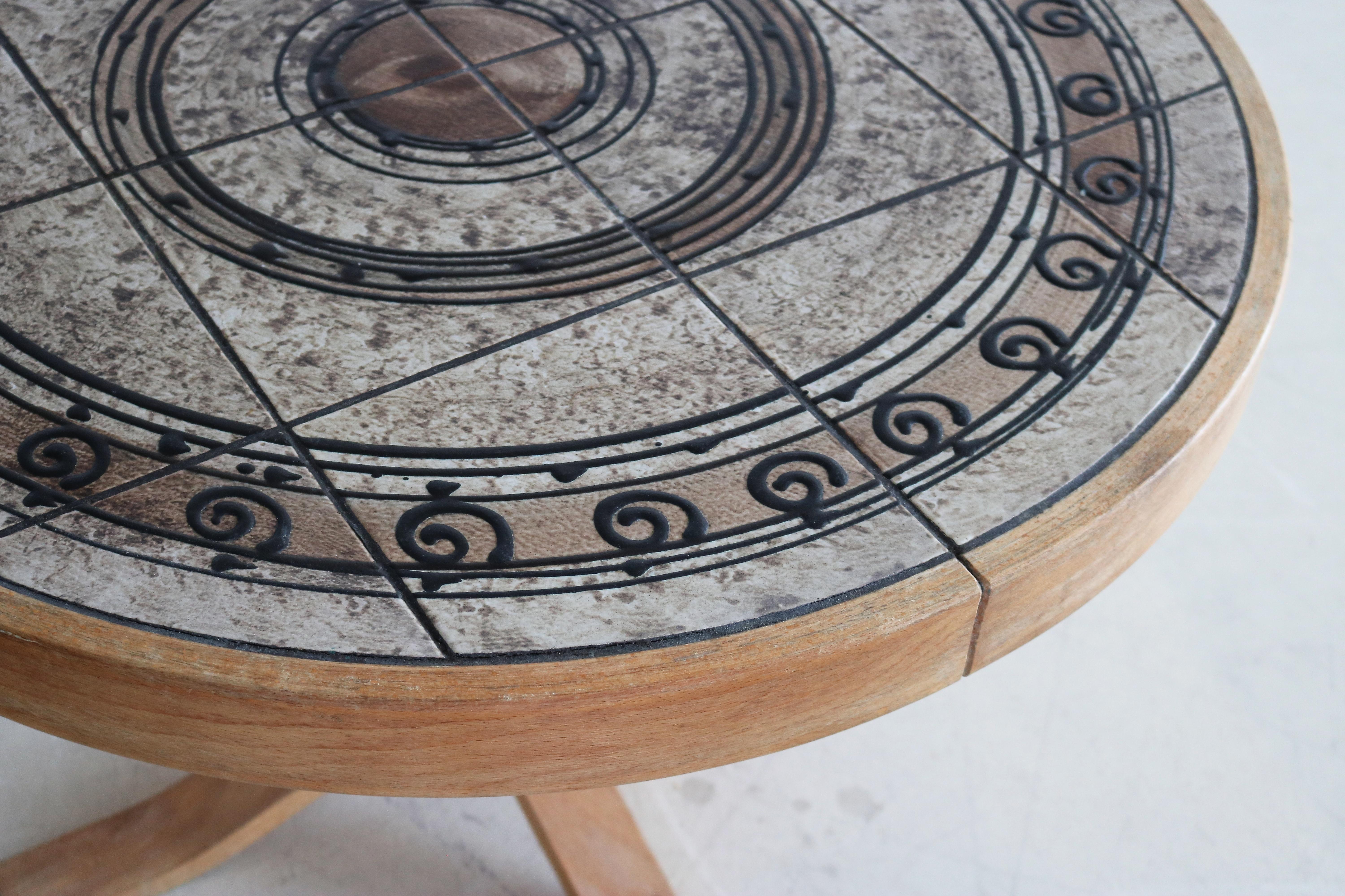 Stoneware Vintage Coffee Table Table H.M. Sofaborde Denmark