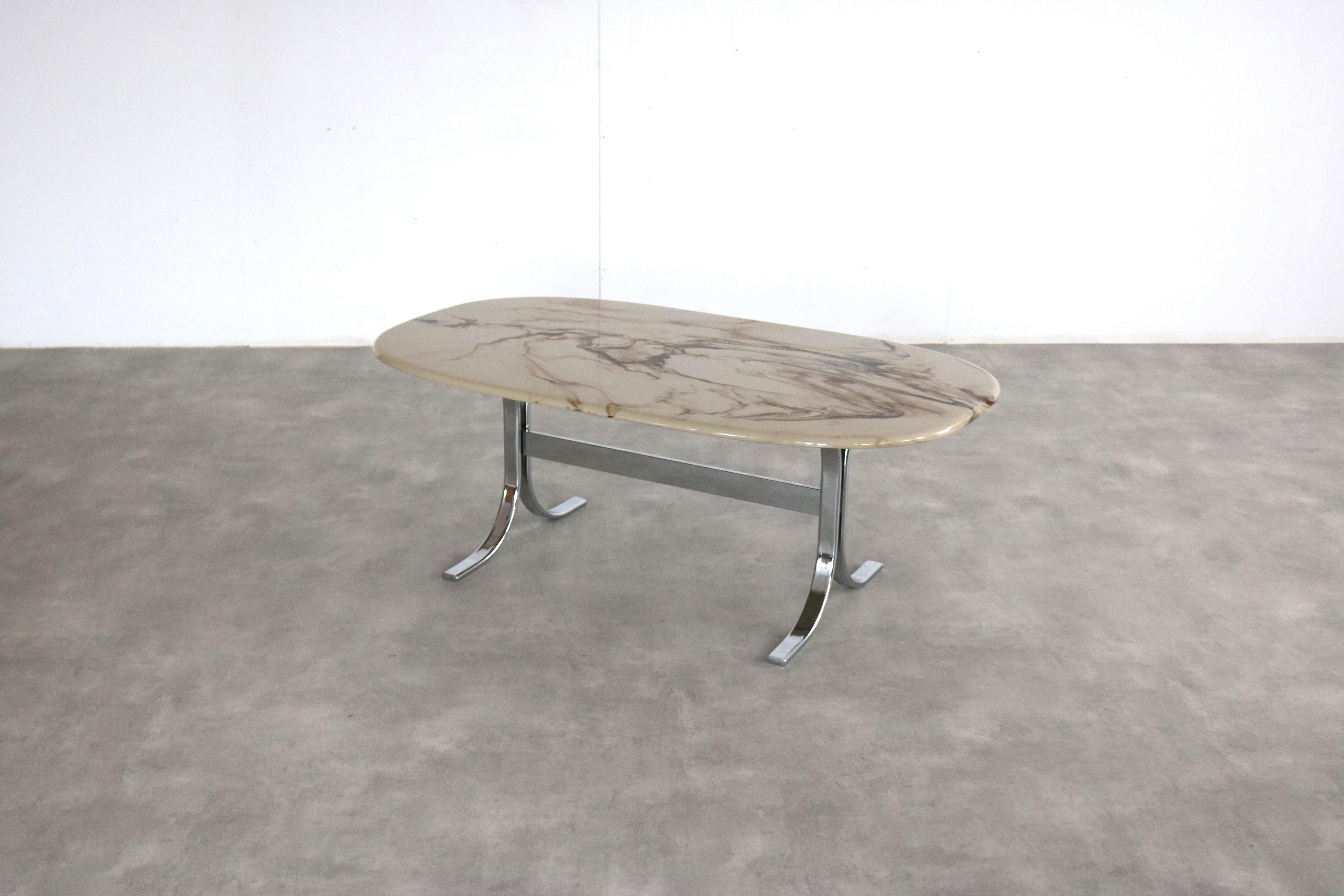 Swedish vintage coffee table | table | marble | Sweden (3) For Sale