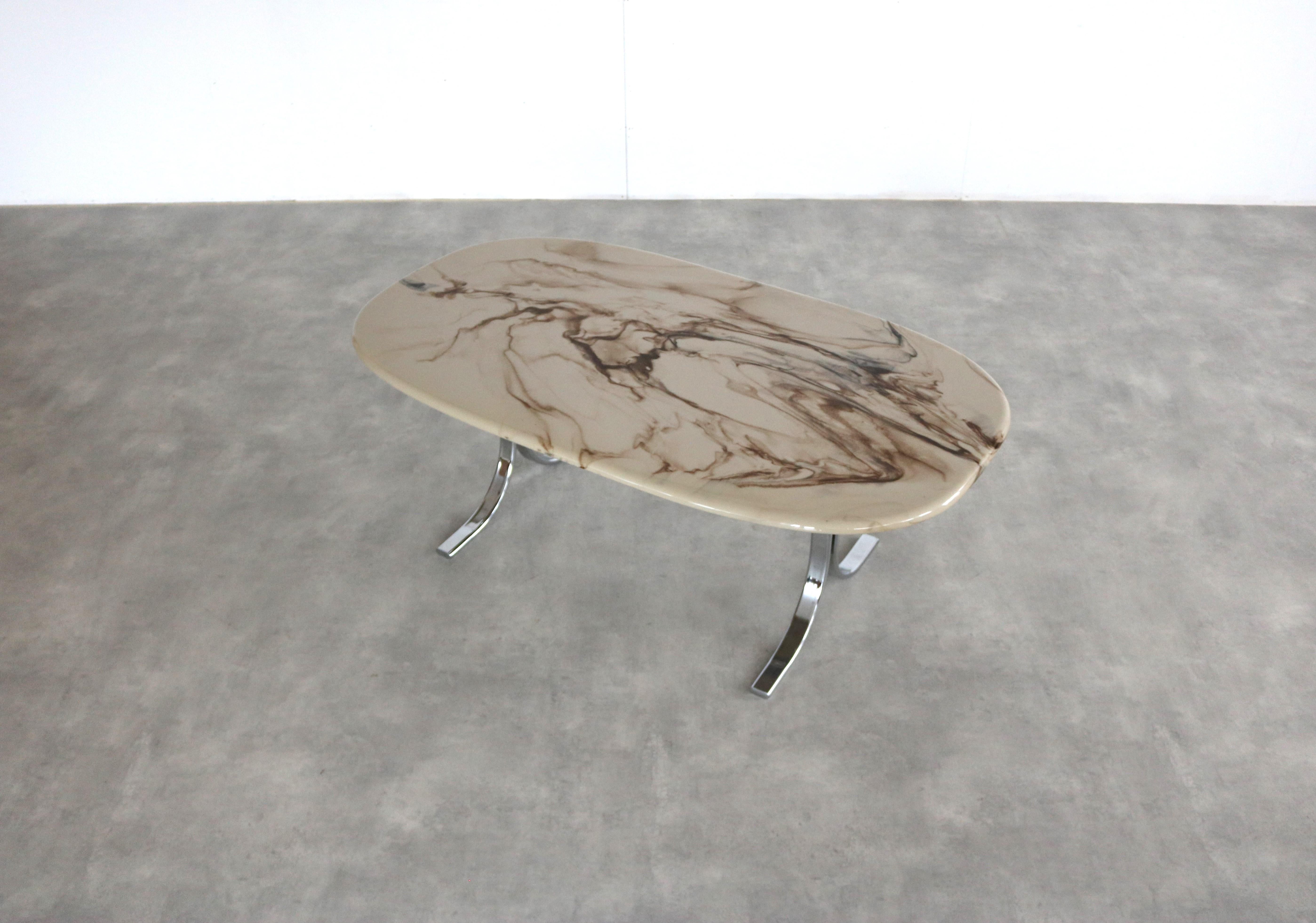 vintage coffee table | table | marble | Sweden (3) For Sale 2