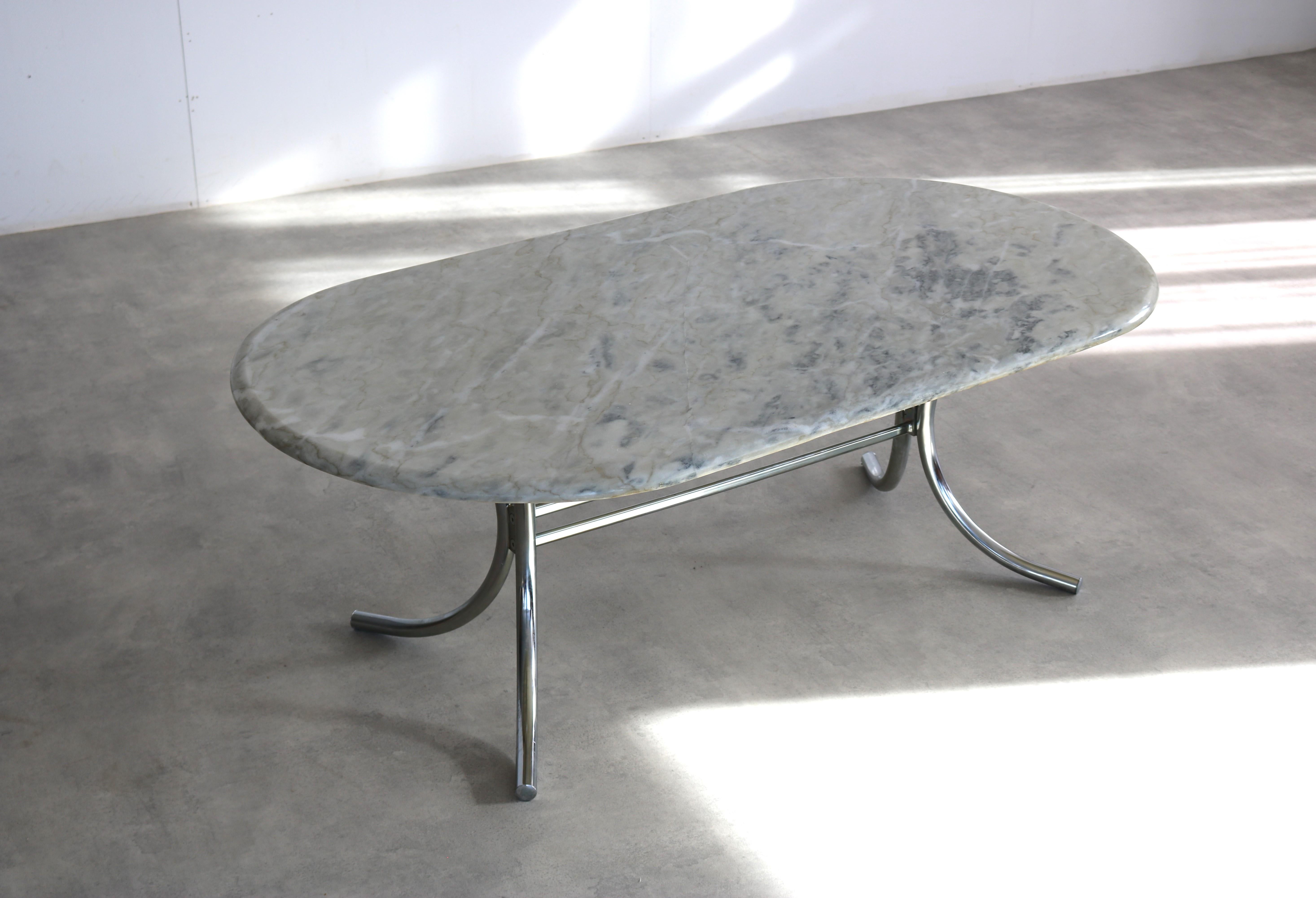 Mid-20th Century vintage coffee table  table  marble  Swedish  For Sale