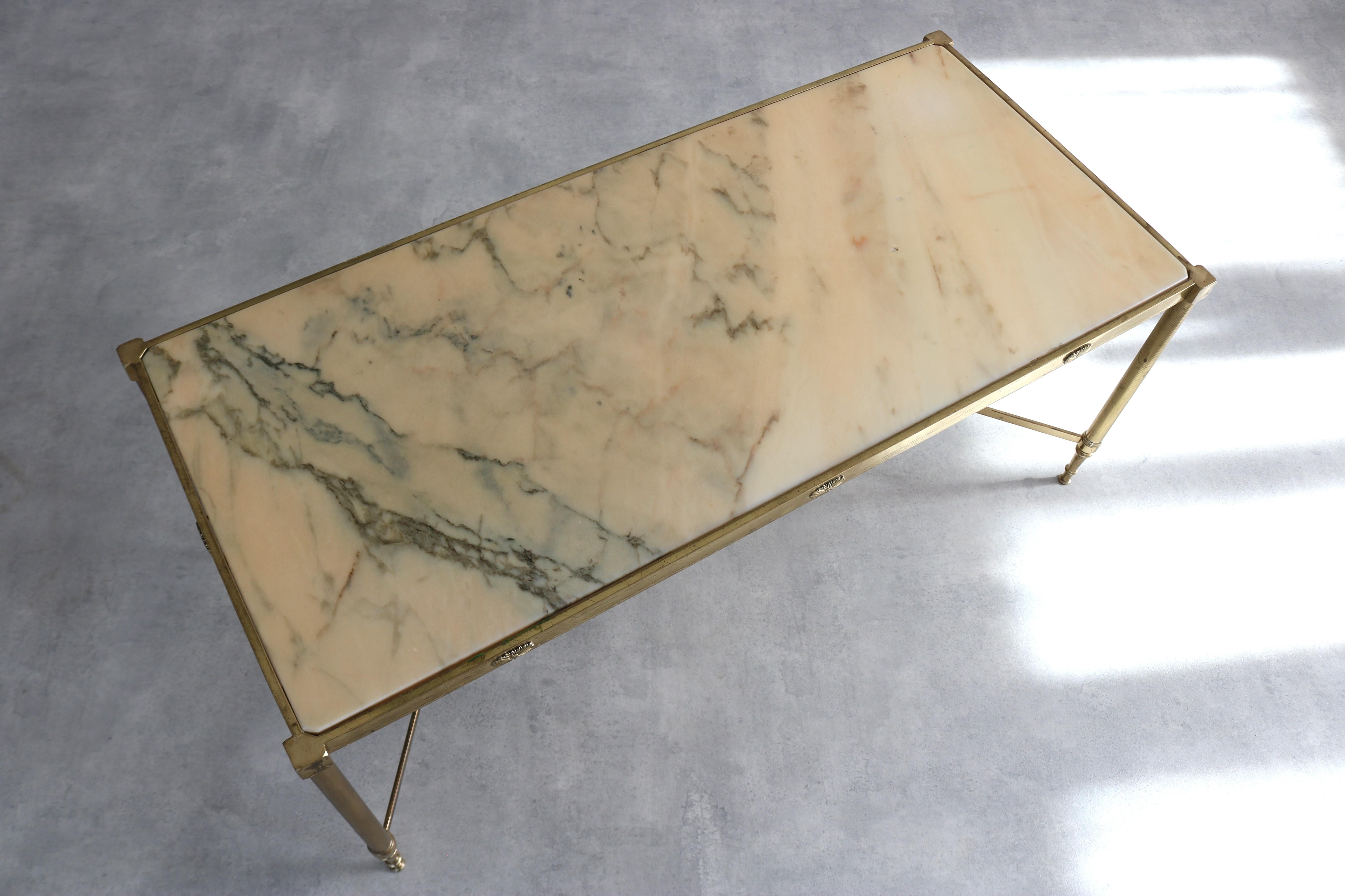 vintage coffee table  table  marble  Swedish 2