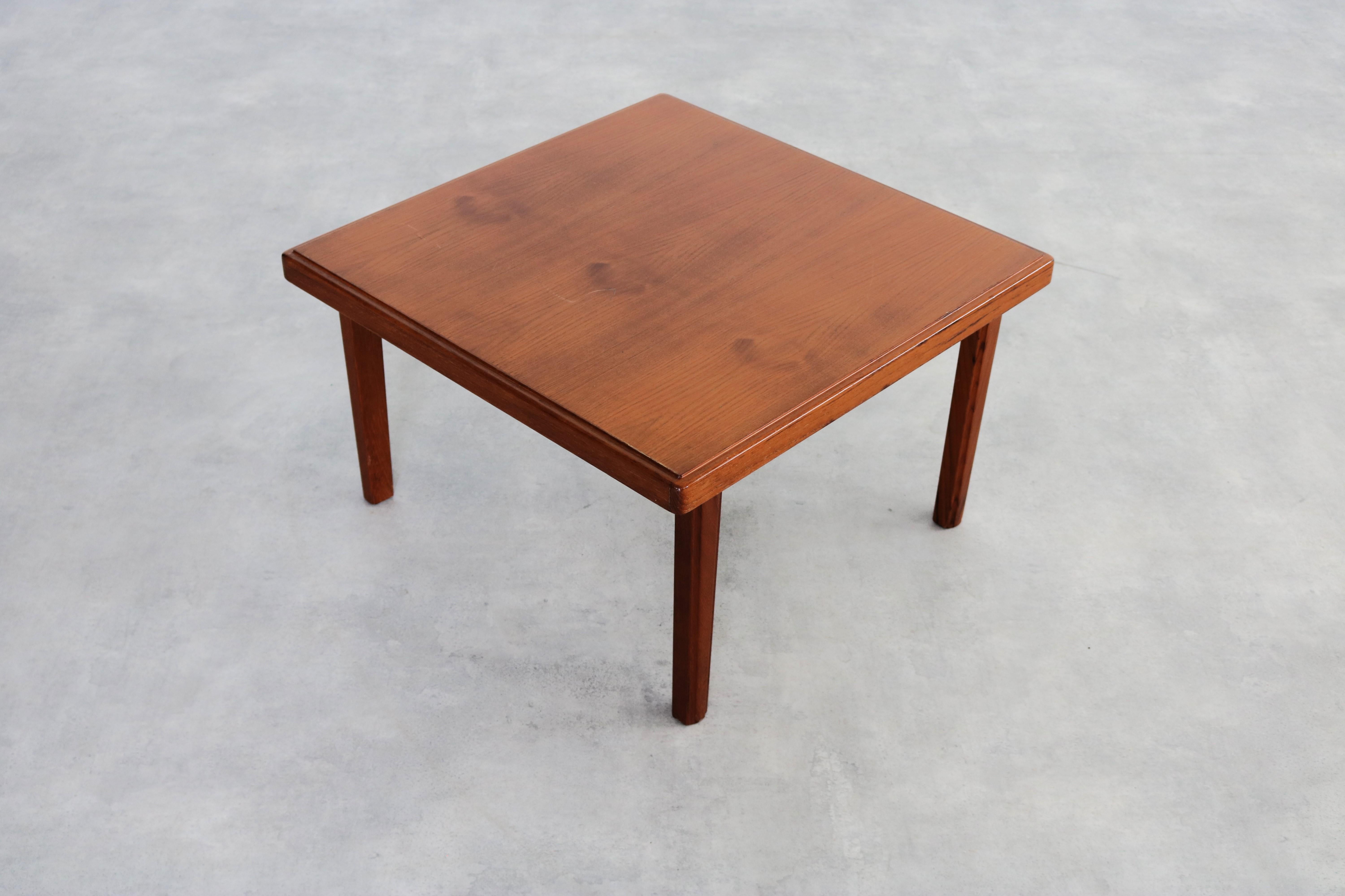 Suédois table basse vintage  tableau  teck  60's en vente
