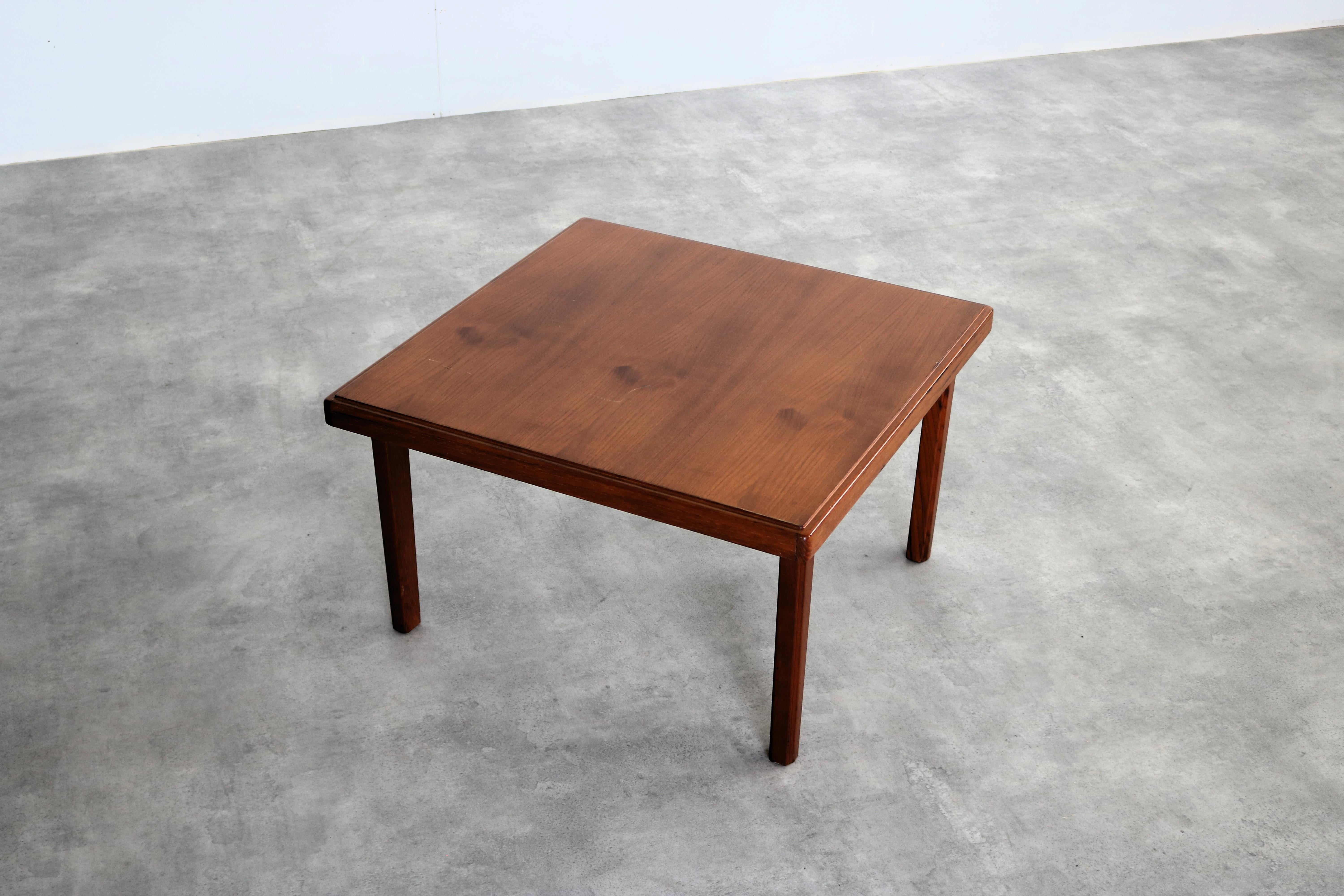 Teck table basse vintage  tableau  teck  60's en vente