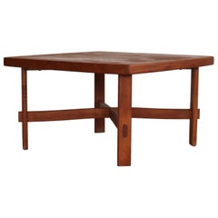 mesa de centro vintage  tabla  teca  60's