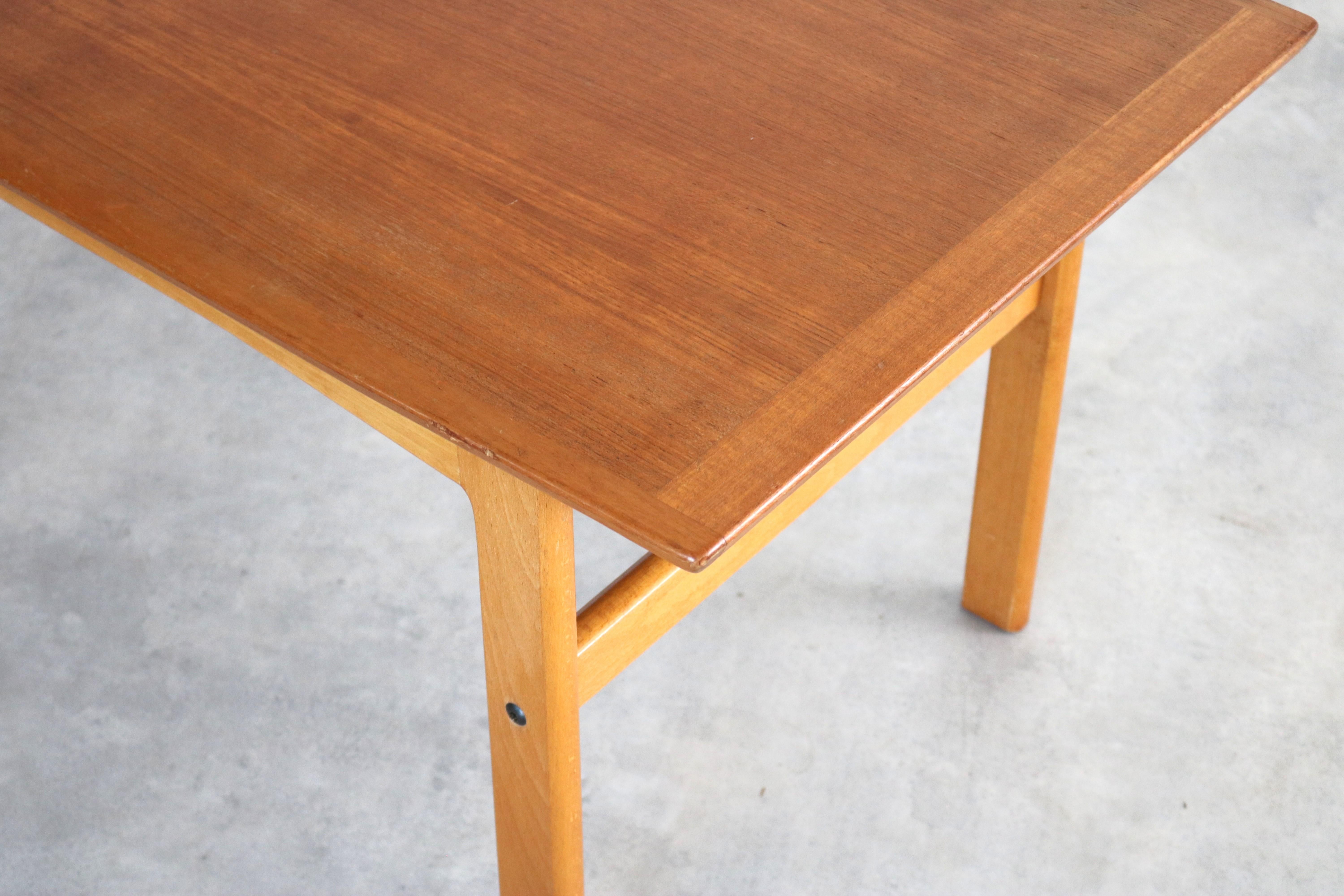Oak vintage coffee table  teak   1960s  Swedish For Sale