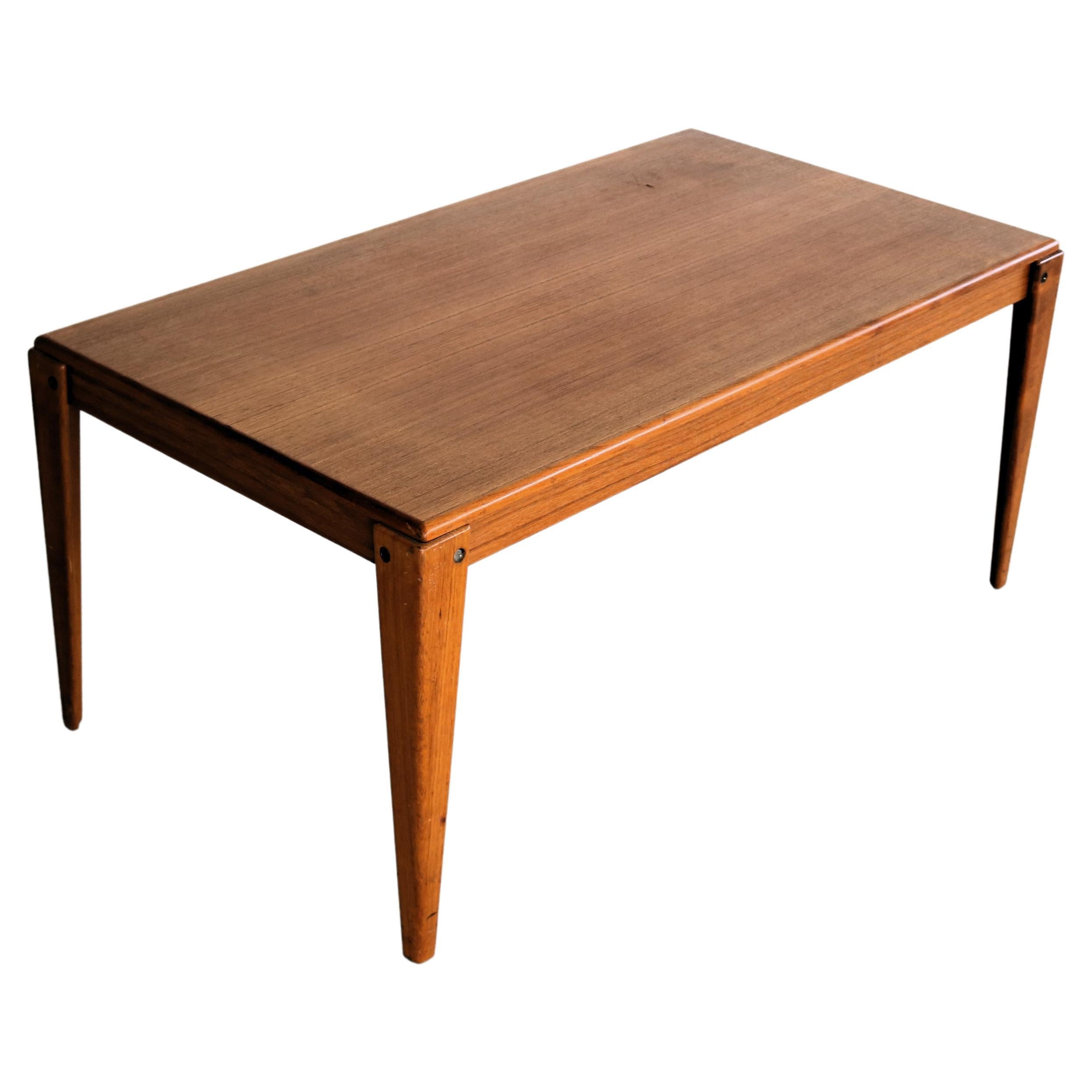 vintage coffee table  teak  60s  Swedish 