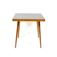 Vintage Coffee Table with Black Varnished Desk, 1970s