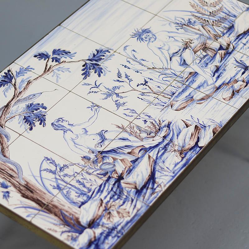 Mid-Century Modern Vintage Coffee Table with Inlaid Top, 1960s en vente