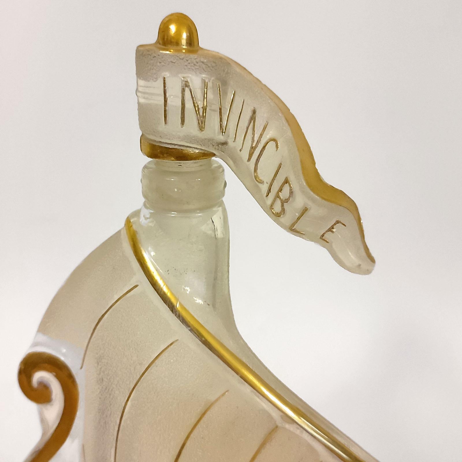 Glass Vintage Cognac Decanter with Stopper, France 1960s