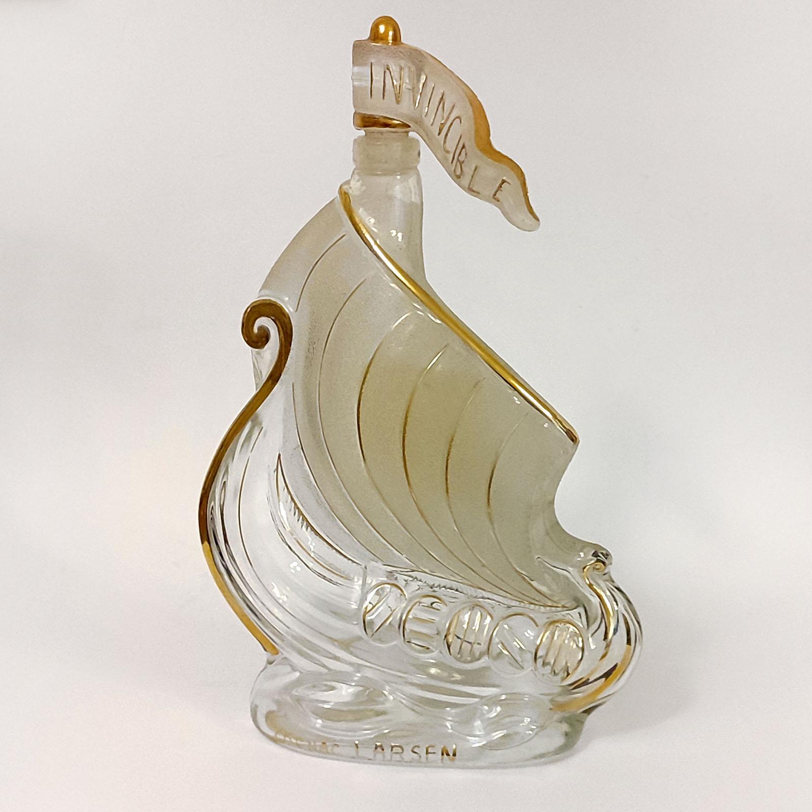 Glass Vintage Cognac Decanter with Stopper, France 1960s