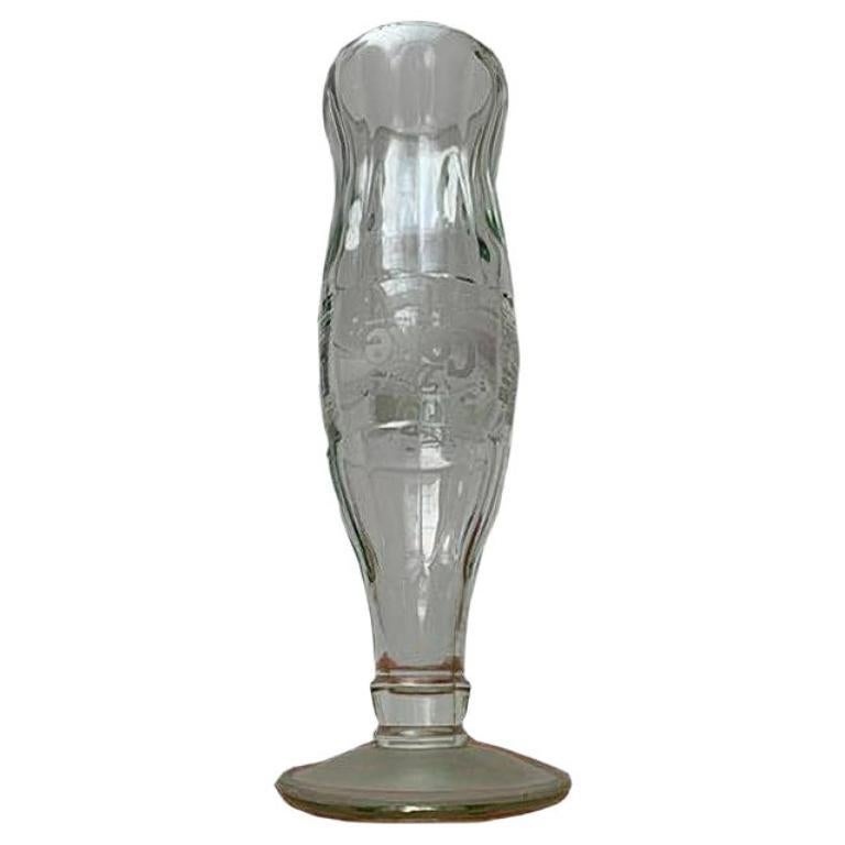 Bicchiere d'epoca per bottiglie di Coca-Cola