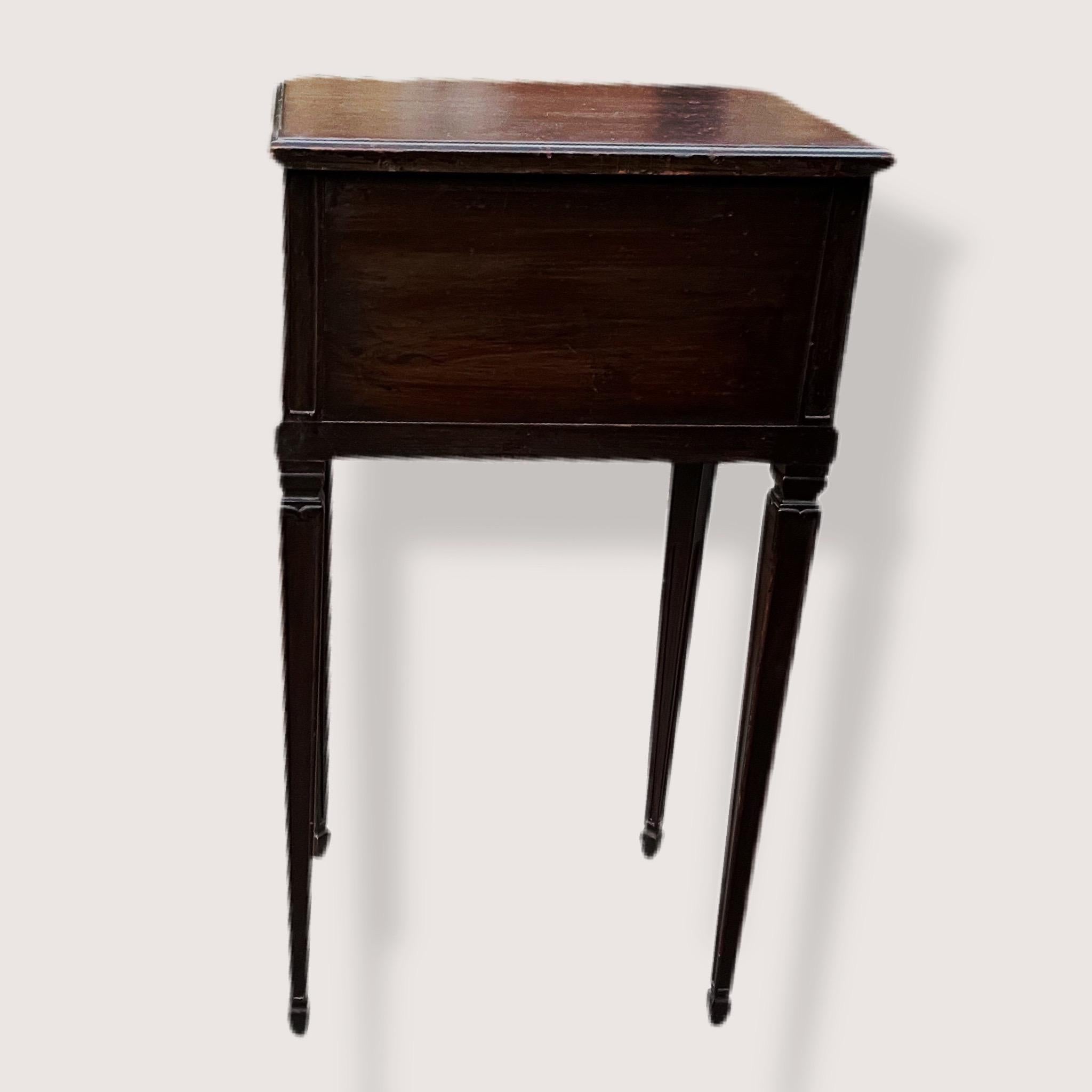 Carved Vintage Colby’s and Son Sheraton Mahogany Side Table