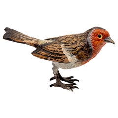 Vintage Cold Painted Bronze Bird