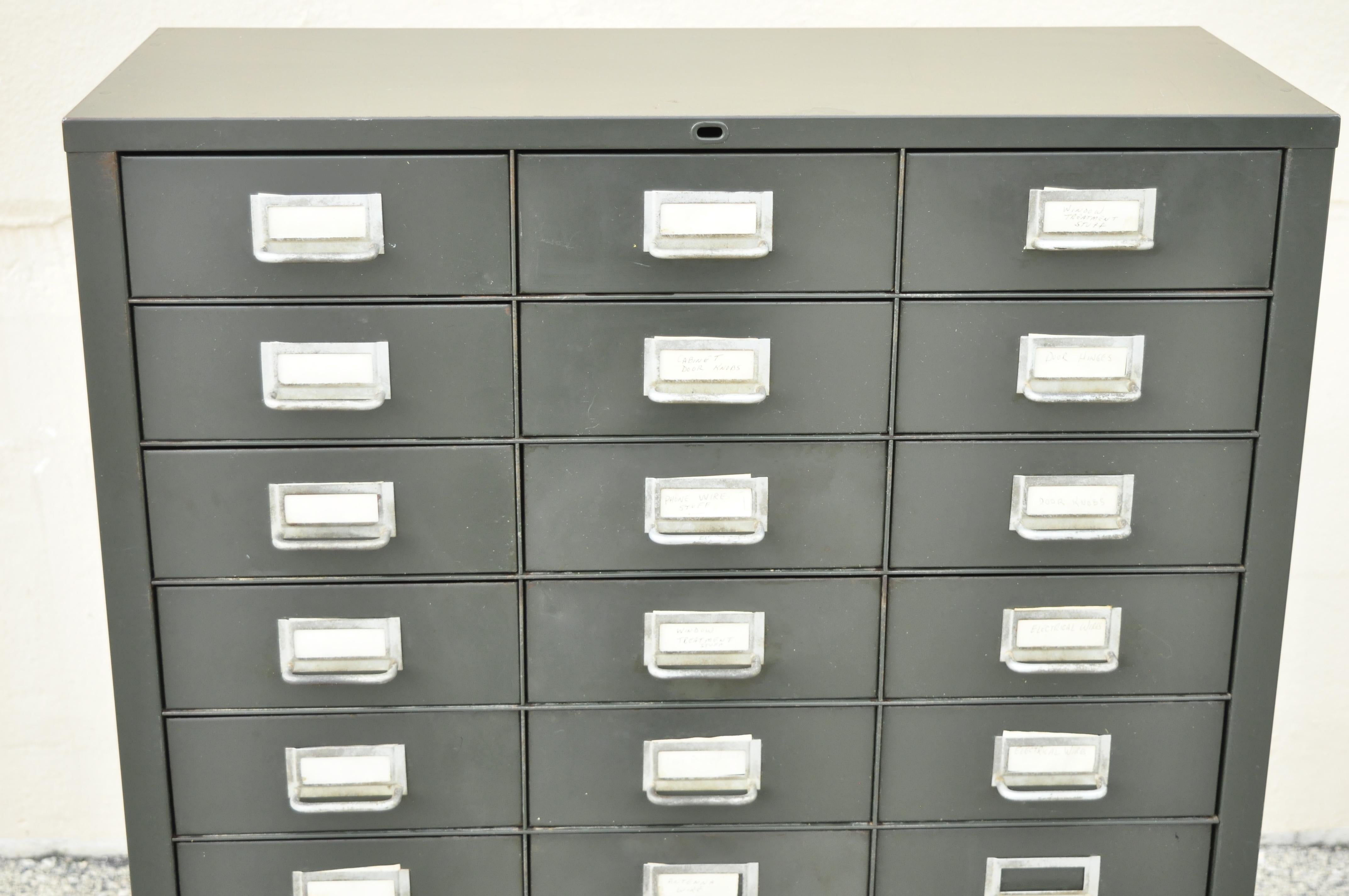 cole steel 27 drawer cabinet