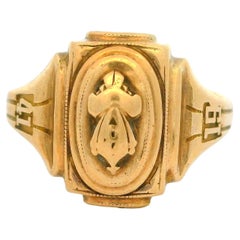 Vintage Collectible 10k Yellow Gold 1941 Balfour Class Ring Size 7