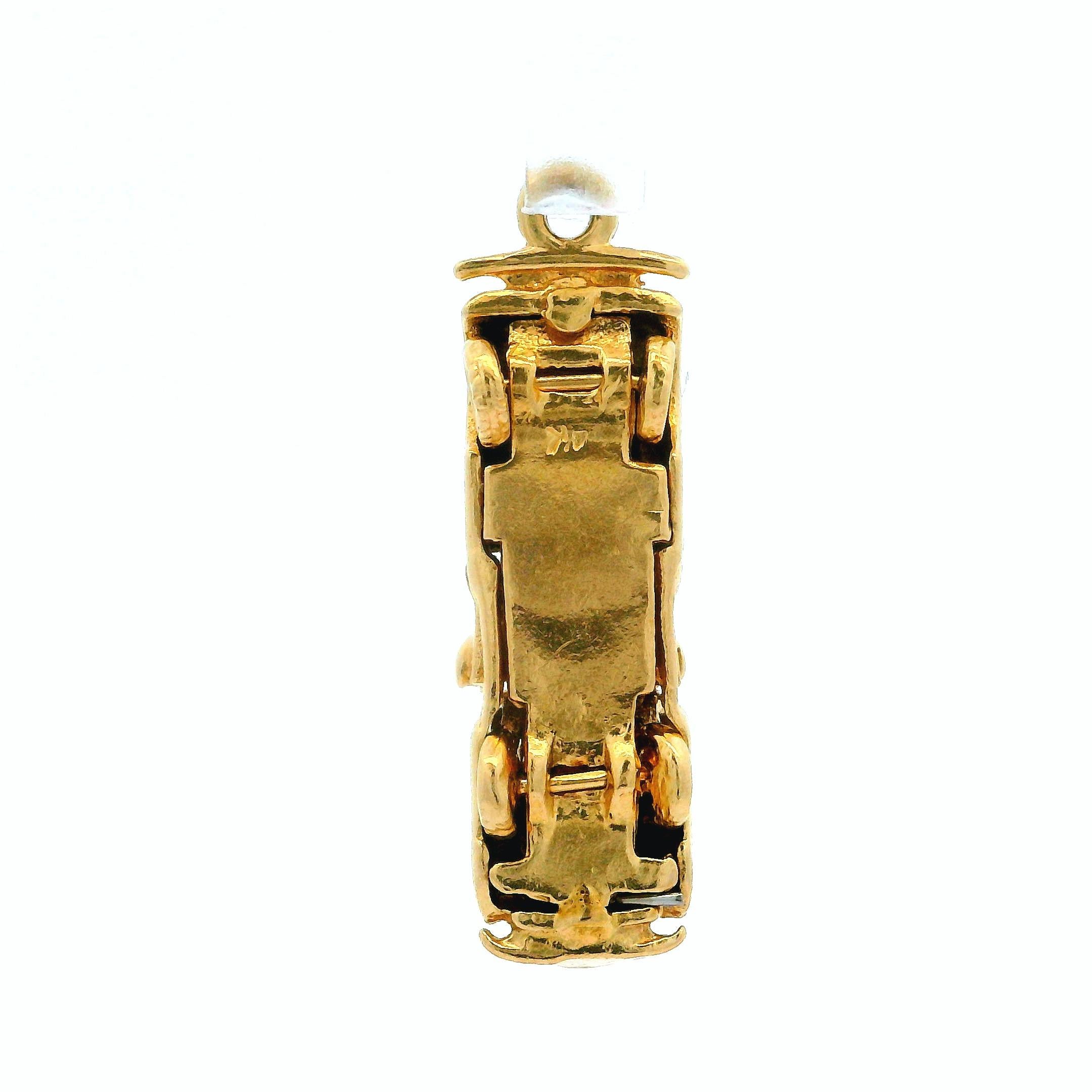 da uomo o donna Ciondolo da collezione vintage in oro giallo 14k con auto funzionante dettagliata in 3D in vendita
