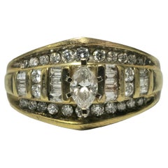 Vintage Collectible 2.90 Carat Diamond Engagement Ring 14k Gold